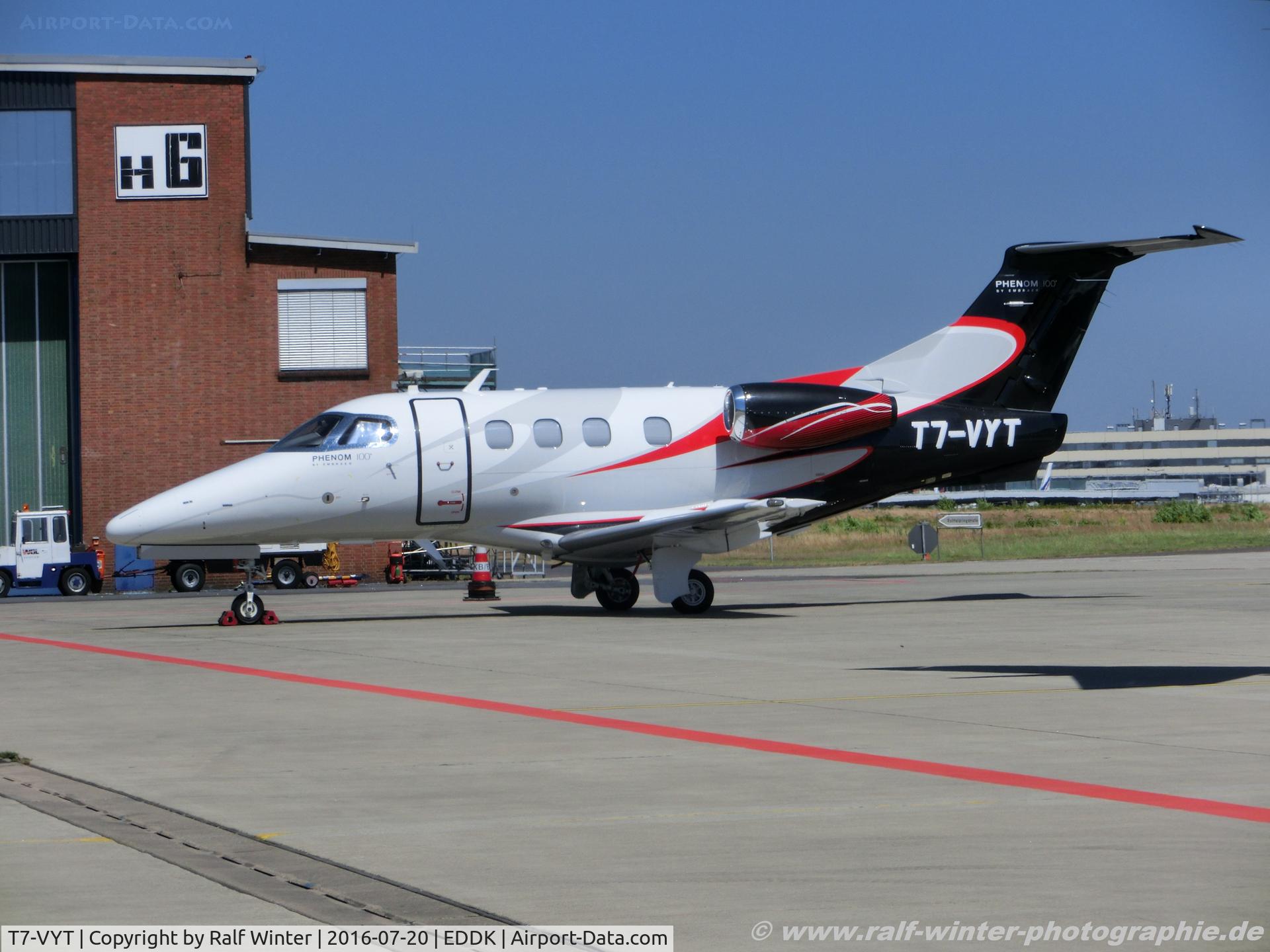 T7-VYT, 2013 Embraer EMB-500 Phenom 100 C/N 50000319, Embraer Phenom 100 EMB-500 - Crew Advanced Aviation - 50000319 - T7-VYT - 20.07.2016 - CGN