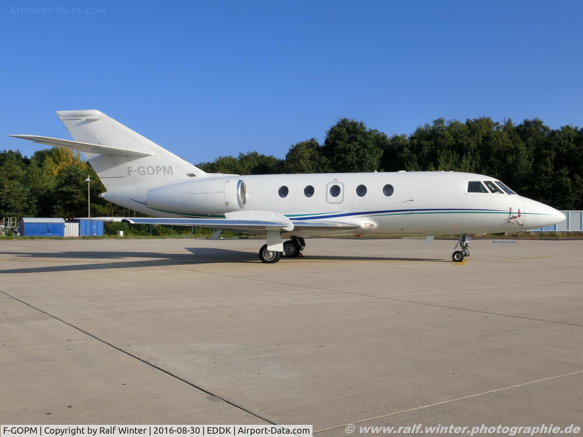 F-GOPM, 1974 Dassault Falcon (Mystere) 20E C/N 302, Dassault Facon 20-E5 Fan Jet - AOV Aero Vision SARL - 302 - F-GOPM - 30.08.2016 - CGN