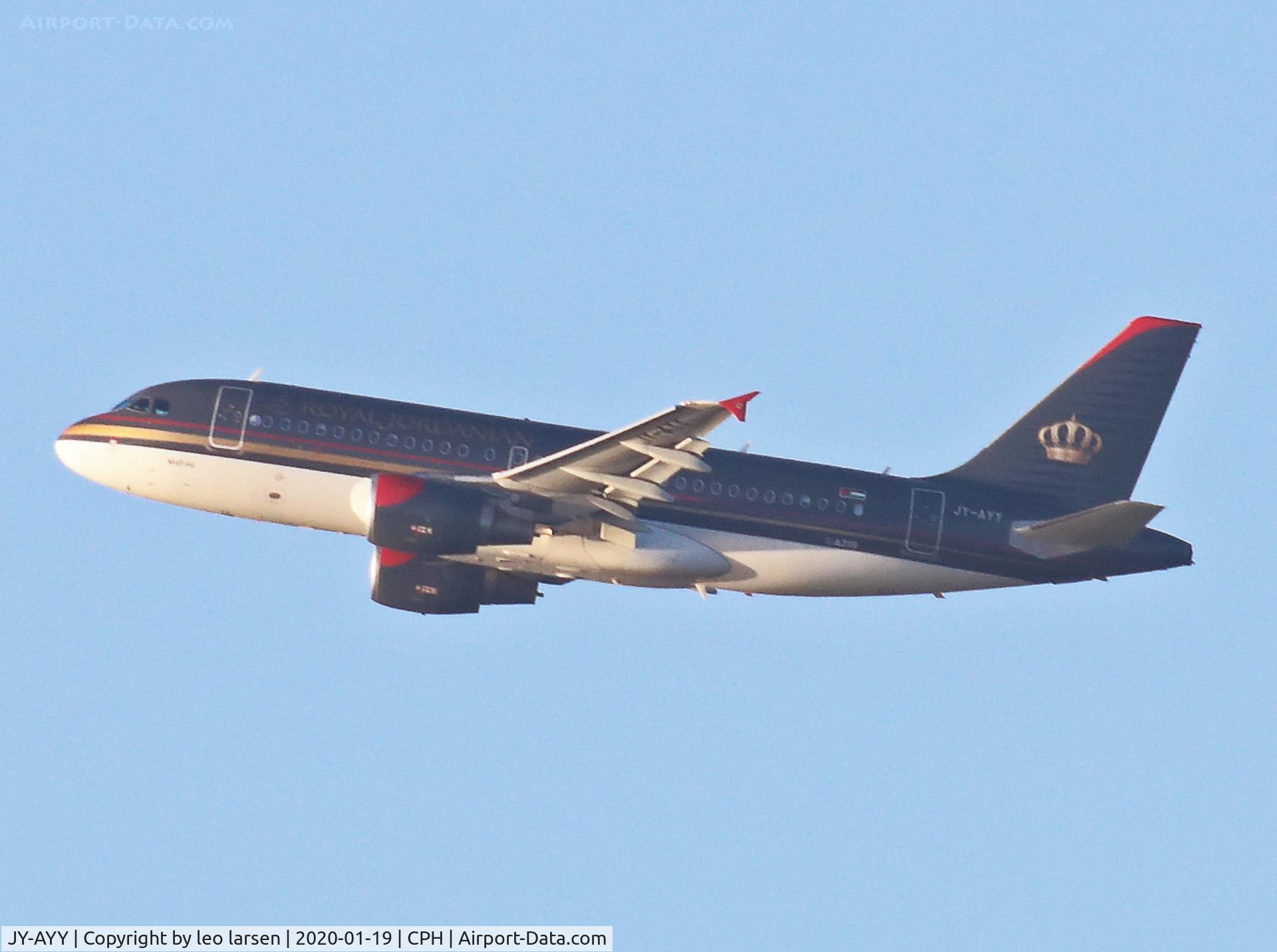 JY-AYY, 2006 Airbus A319-112 C/N 2913, Copenhagen 19.1.2020