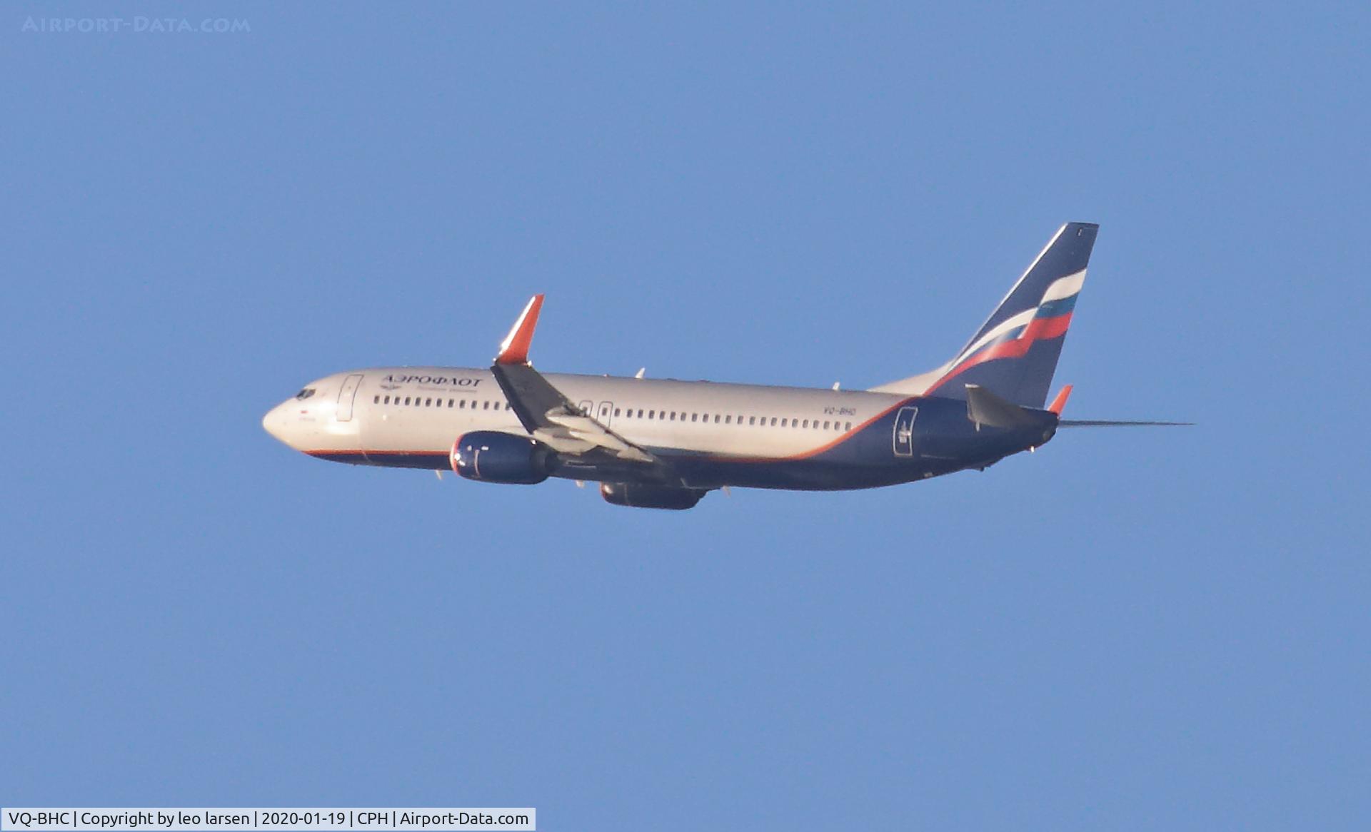 VQ-BHC, 2018 Boeing 737-8LJ C/N 41220, Copenhagen 19.1.2020