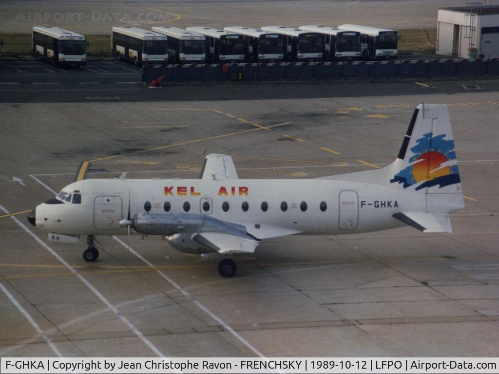 F-GHKA, 1970 Hawker Siddeley HS.748 Series 2A C/N 1680, Kel Air at Orly Ouest