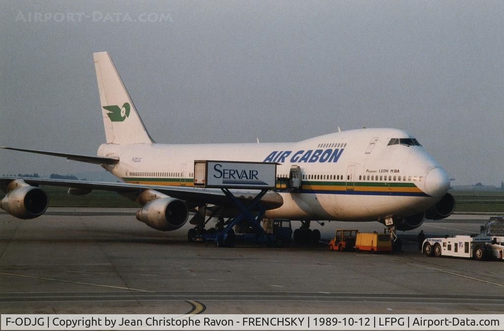 F-ODJG, 1978 Boeing 747-2Q2B C/N 21468, President Leon Mba at CDG T1