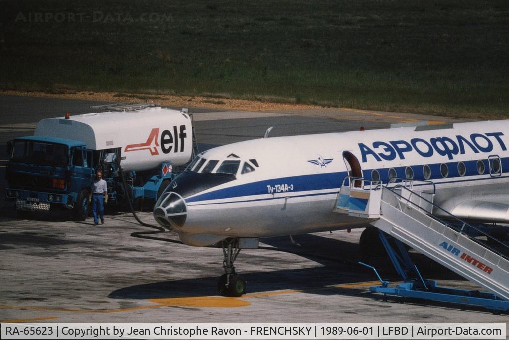 RA-65623, 1977 Tupolev Tu-134AK C/N 73 49985, charter Aeroflot from and to Saint Pétersburg