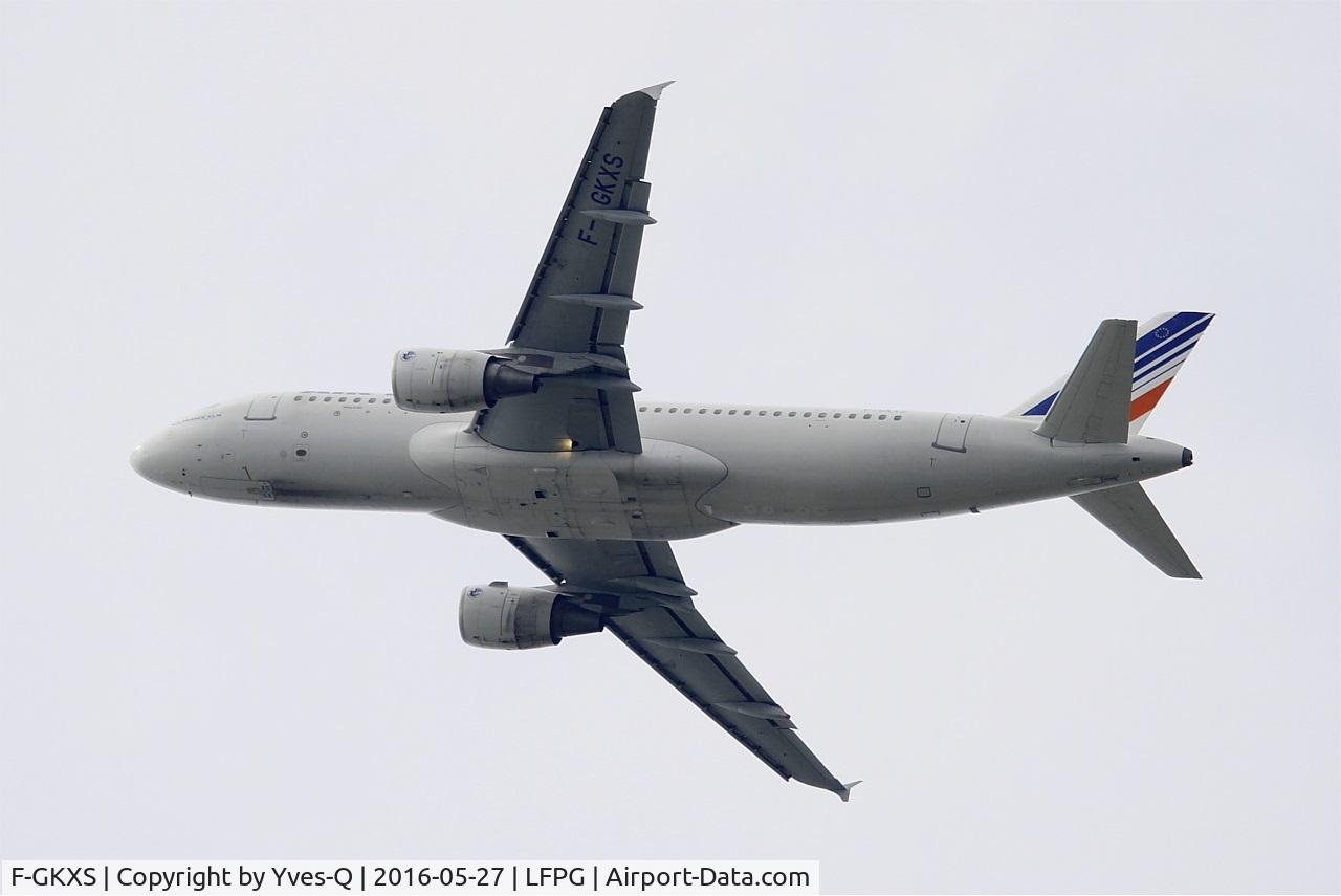 F-GKXS, 2009 Airbus A320-214 C/N 3825, Airbus A320-214, Take off rwy 27L, Paris-Roissy Charles De Gaulle airport (LFPG-CDG)