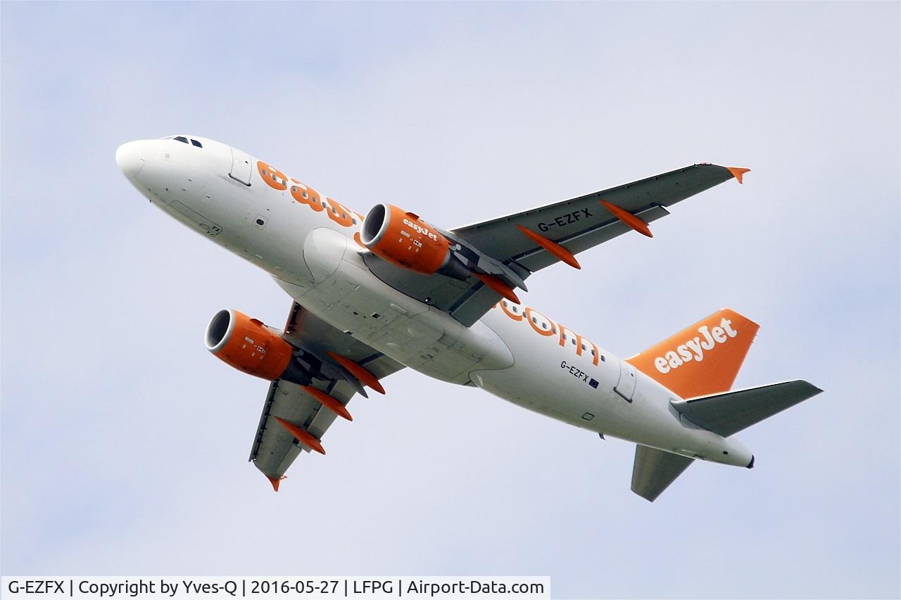 G-EZFX, 2010 Airbus A319-111 C/N 4385, Airbus A319-111, Take off rwy 27L, Roissy Charles De Gaulle airport (LFPG-CDG)