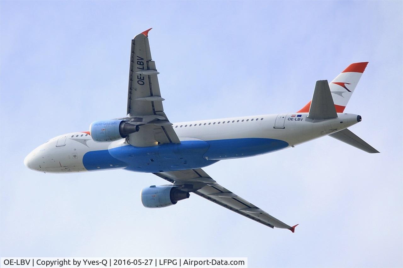 OE-LBV, 2000 Airbus A320-214 C/N 1385, Airbus A320-214, Take off rwy 27L, Roissy Charles De Gaulle airport (LFPG-CDG)