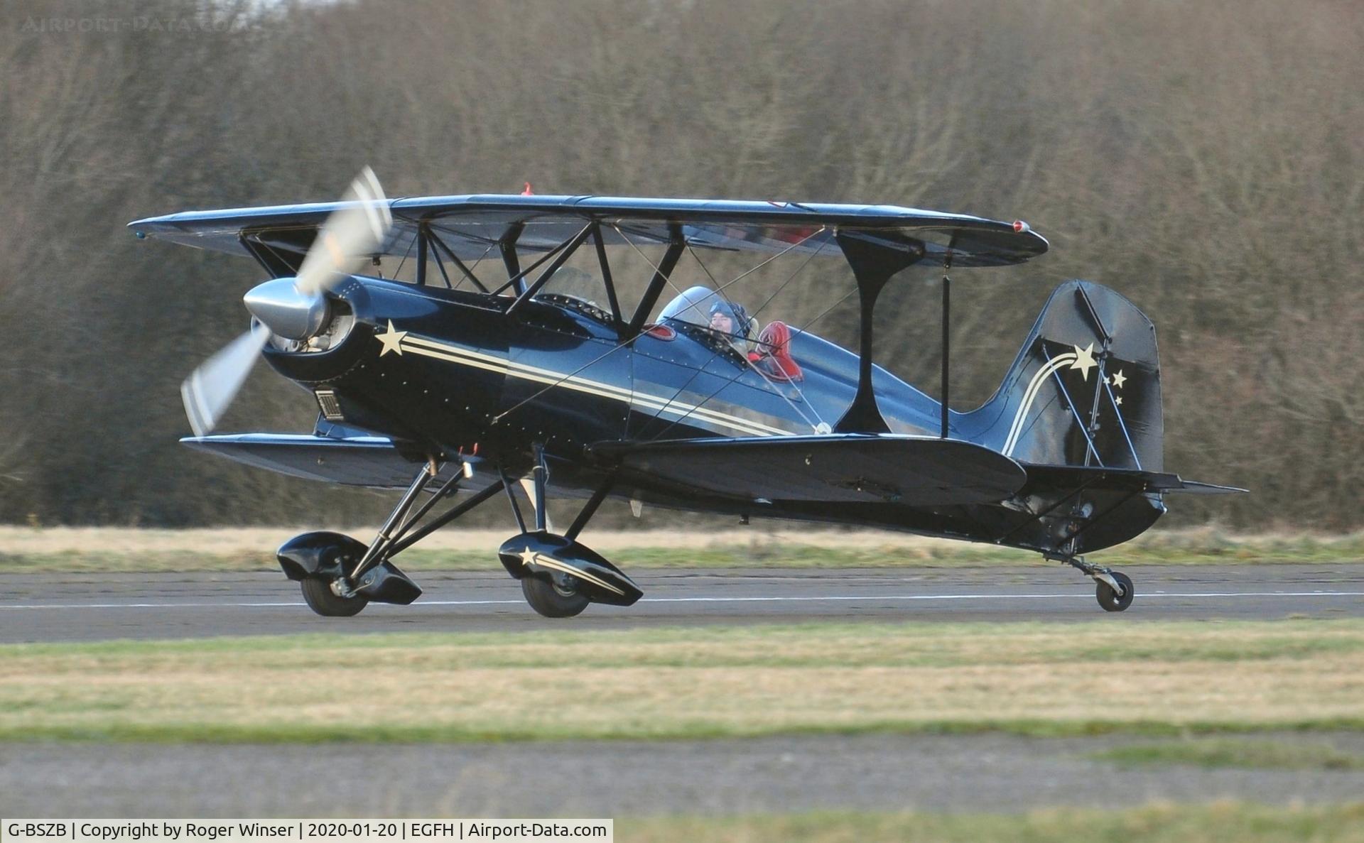 G-BSZB, 1981 Stolp SA-300 Starduster Too C/N 545, Resident Starduster Too arriving Runway 22.