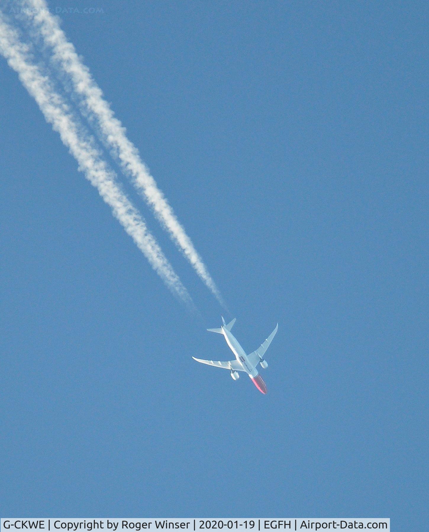 G-CKWE, 2018 Boeing 787-9 Dreamliner C/N 38790, Norwegian Dreamliner Westbound at 35000 feet.