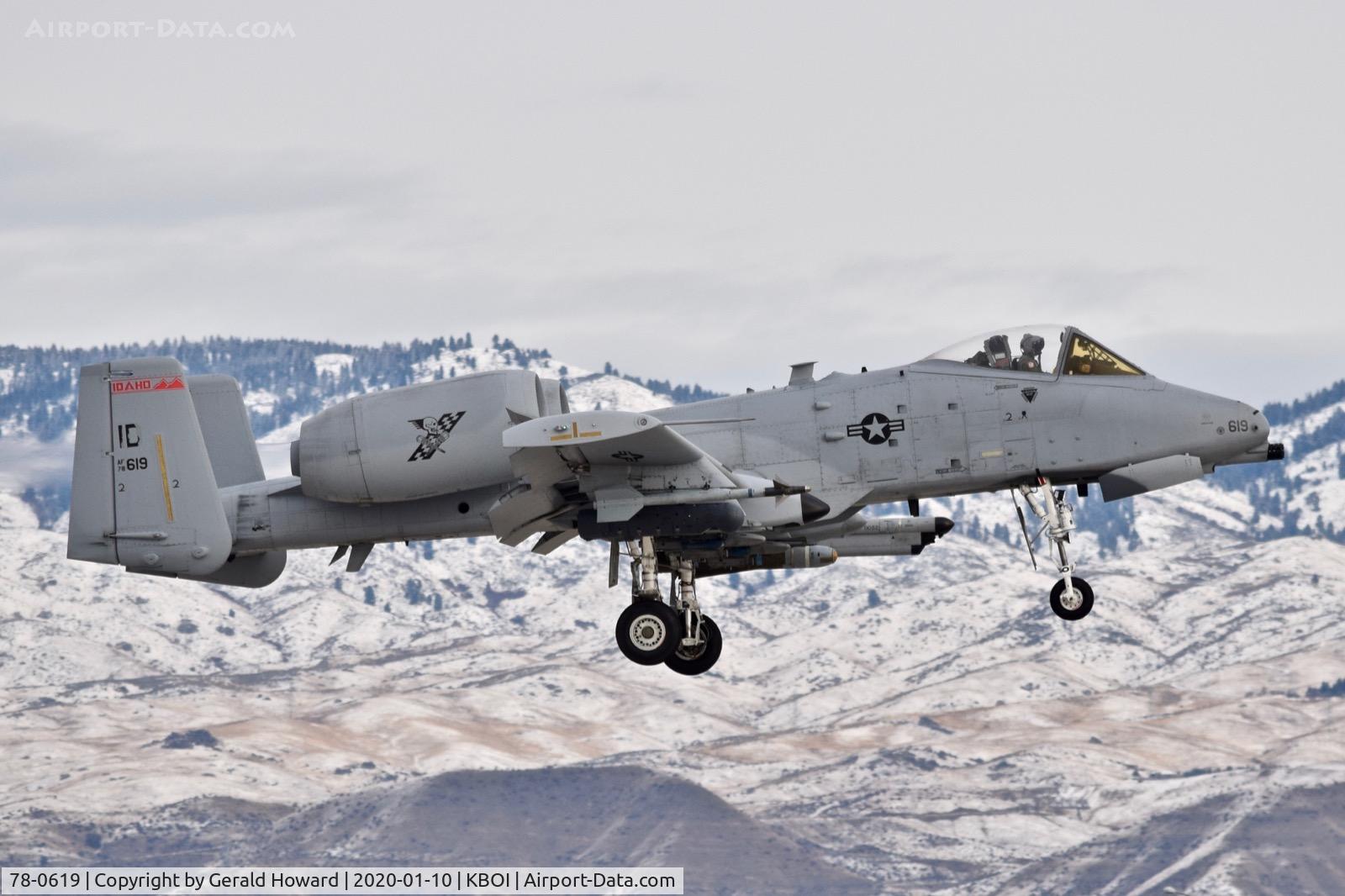 78-0619, 1978 Fairchild Republic A-10C Thunderbolt II C/N A10-0239, Landing RWY 10R.