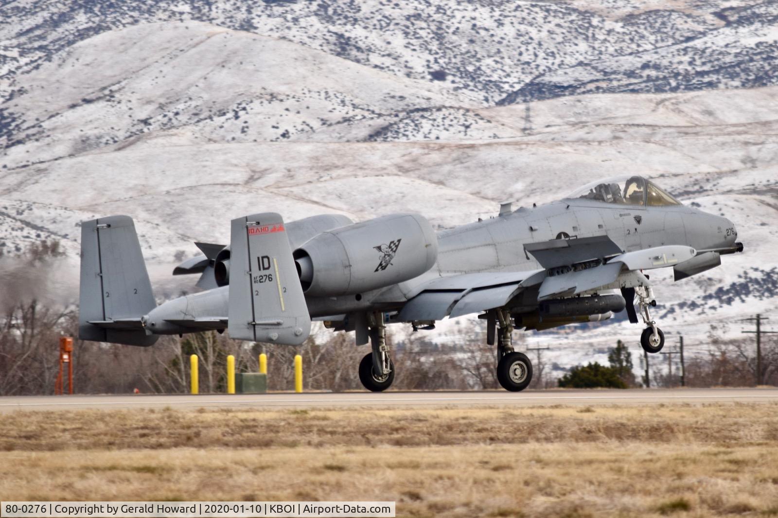 80-0276, 1980 Fairchild Republic A-10C Thunderbolt II C/N A10-0626, Landing 10R.