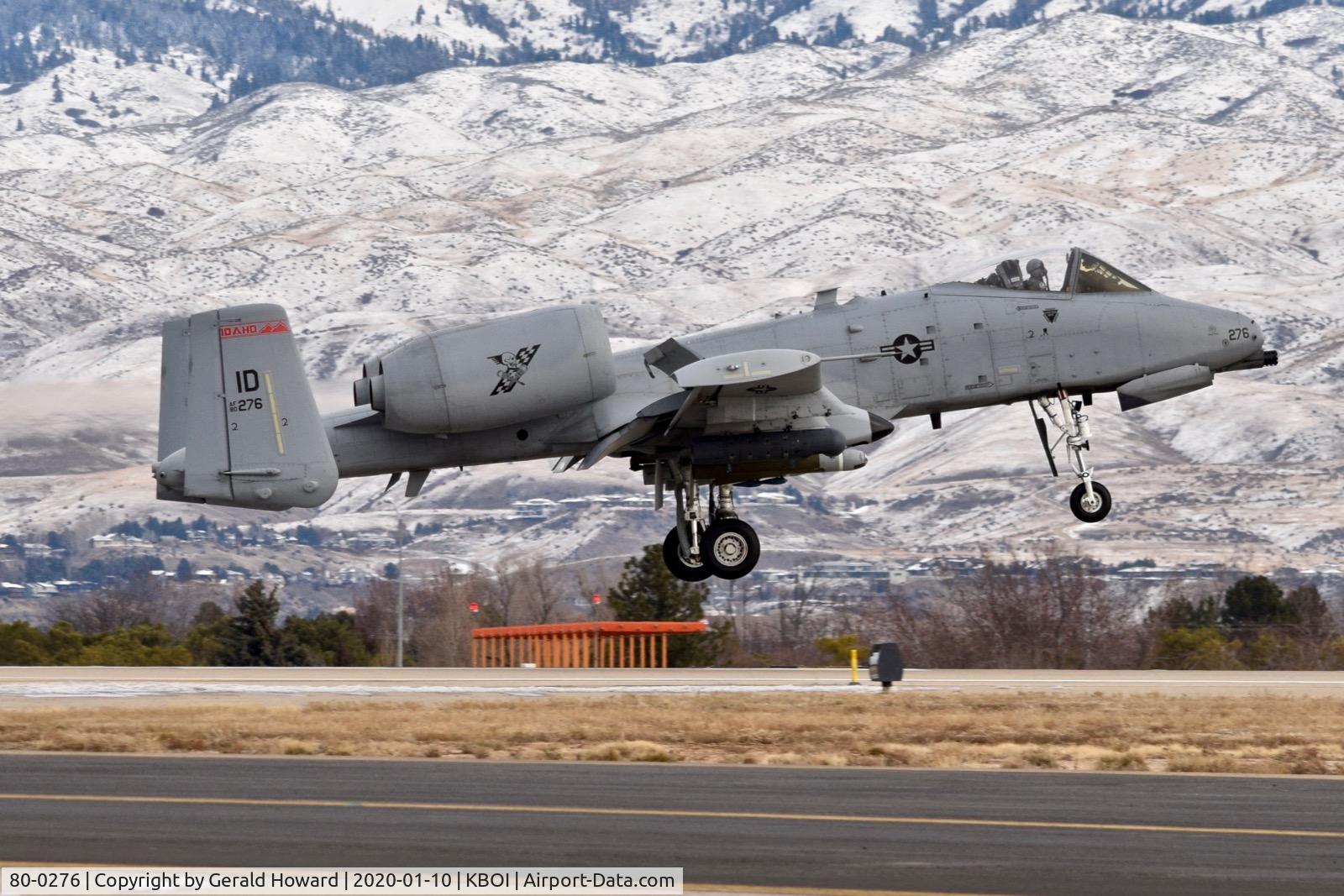 80-0276, 1980 Fairchild Republic A-10C Thunderbolt II C/N A10-0626, Landing 10R.