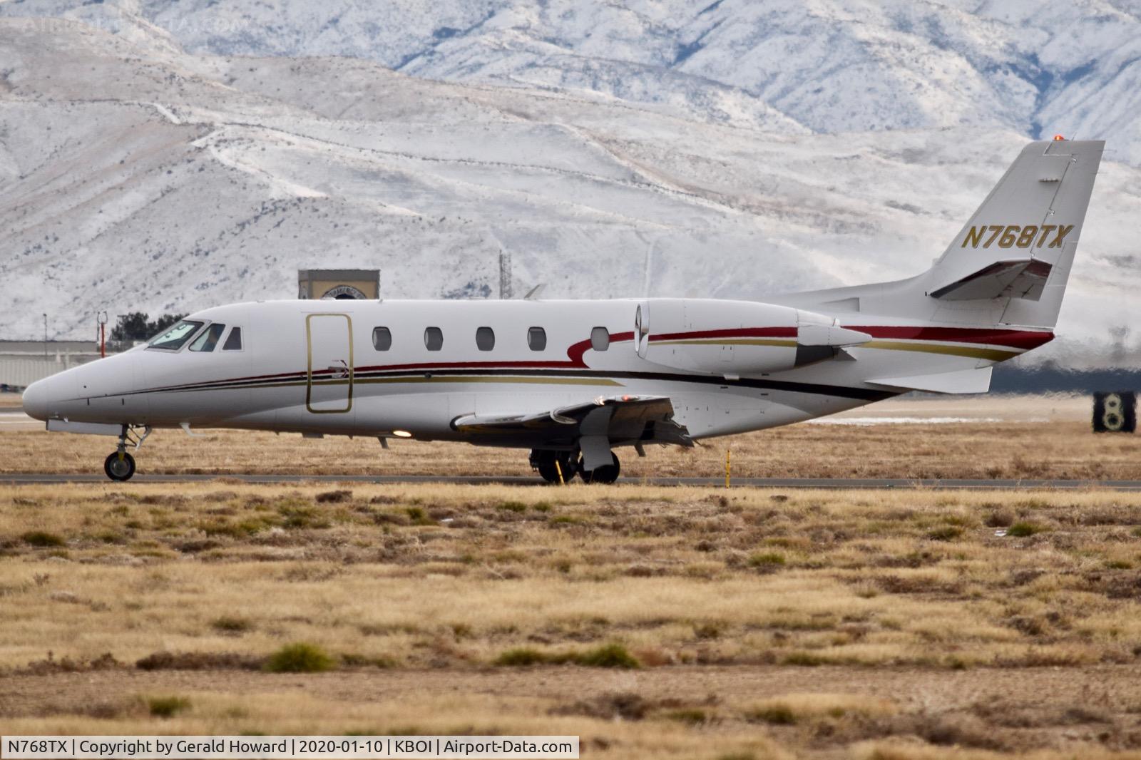 N768TX, 2008 Cessna 560XLS Citation Excel C/N 560-5768, Taxiing on Juliet.