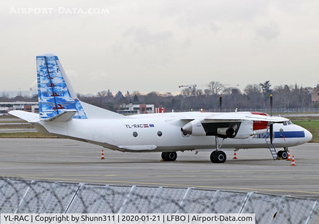 YL-RAC, 1980 Antonov An-26B C/N 7309903, Parked at the General Aviation area...