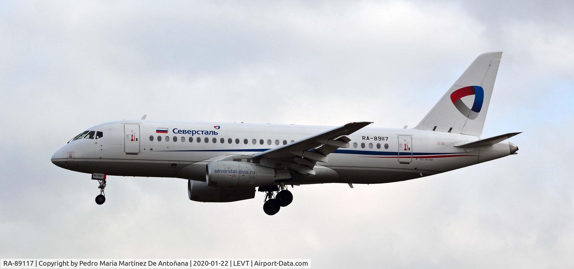 RA-89117, 2018 Sukhoi Superjet 100-95LR C/N 95159, Aeropuerto de Foronda - Vitoria-Gasteiz - Euskadi - España