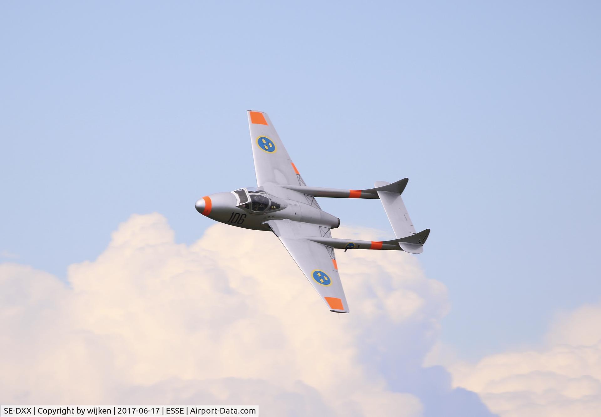 SE-DXX, 1953 De Havilland DH-115 Vampire T.55 C/N DHP 40303, Skå-Edeby