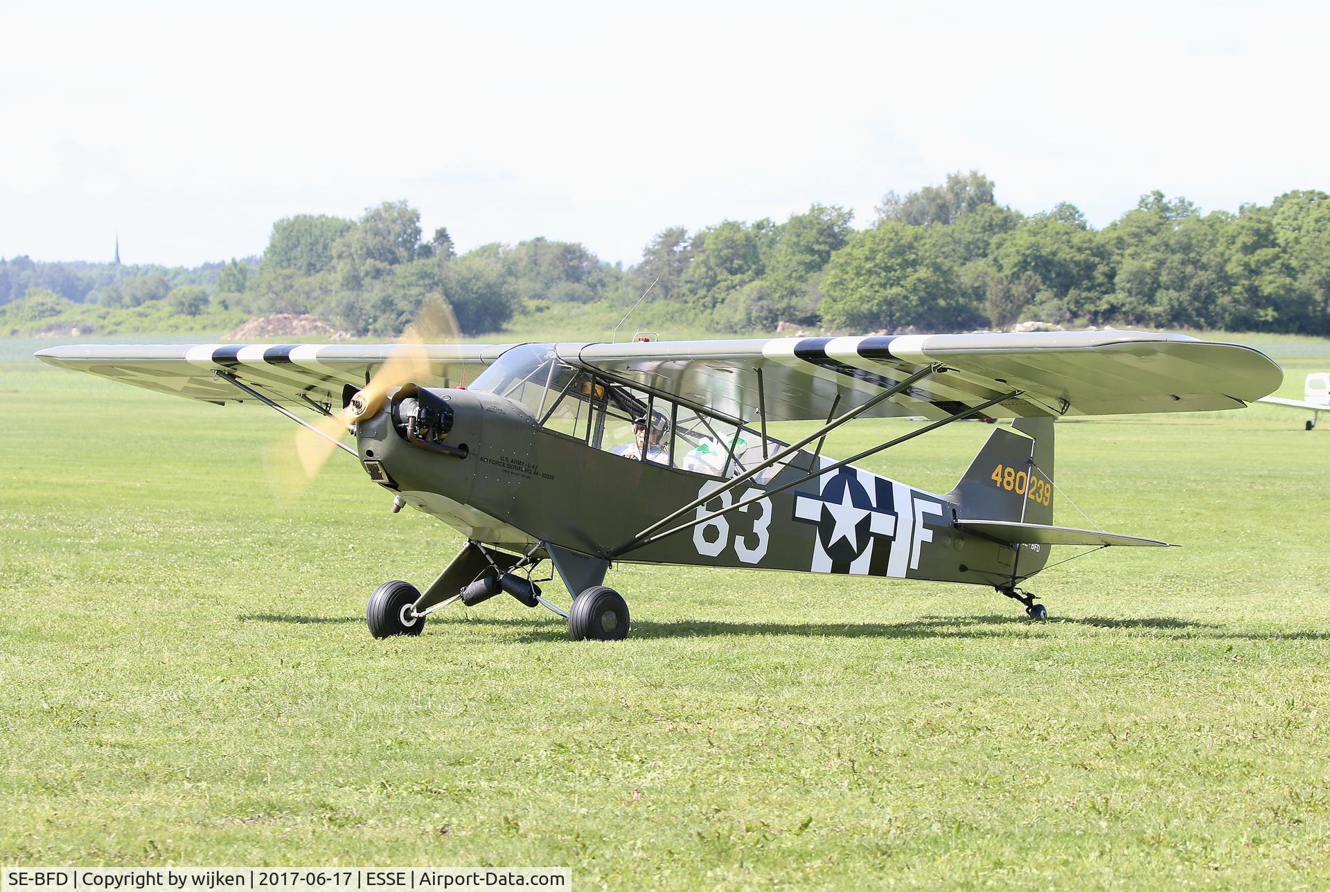 SE-BFD, 1944 Piper L-4J Grasshopper (J3C-65D) C/N 12535-993, Skå-Edeby