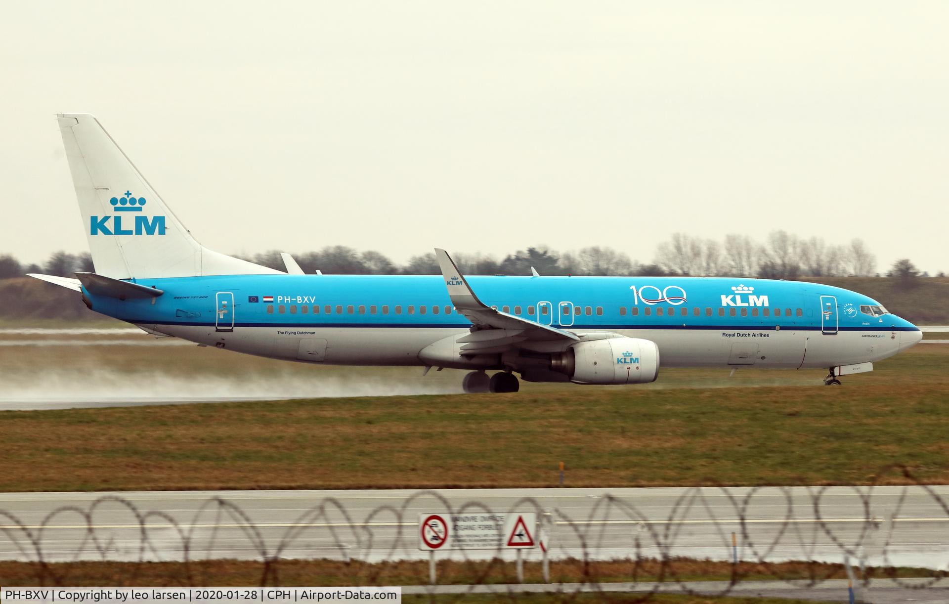 PH-BXV, 2007 Boeing 737-8K2 C/N 30370, Copenhagen 28.1.2020