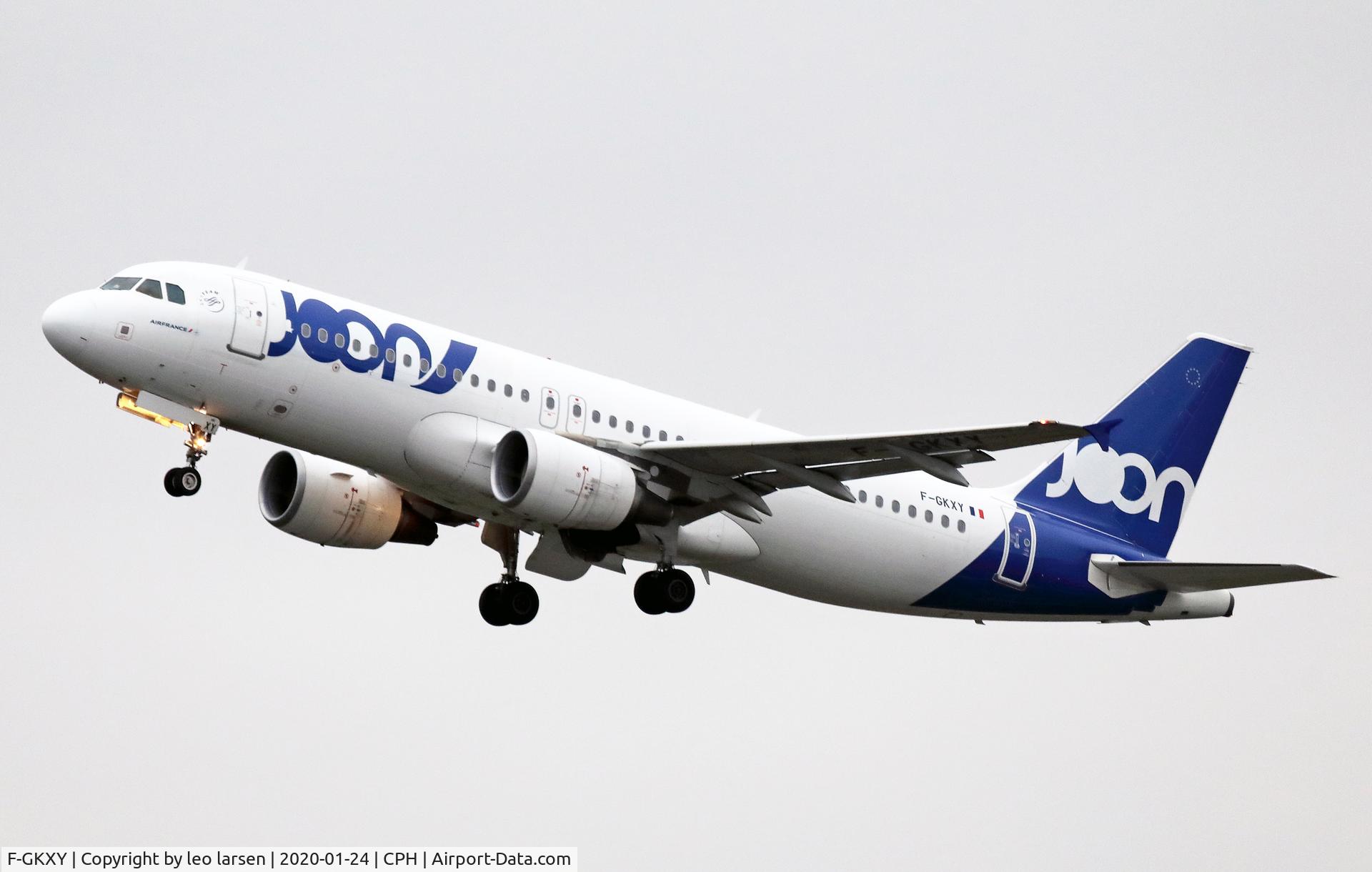 F-GKXY, 2009 Airbus A320-214 C/N 4137, Copenhagen 24.1.2020