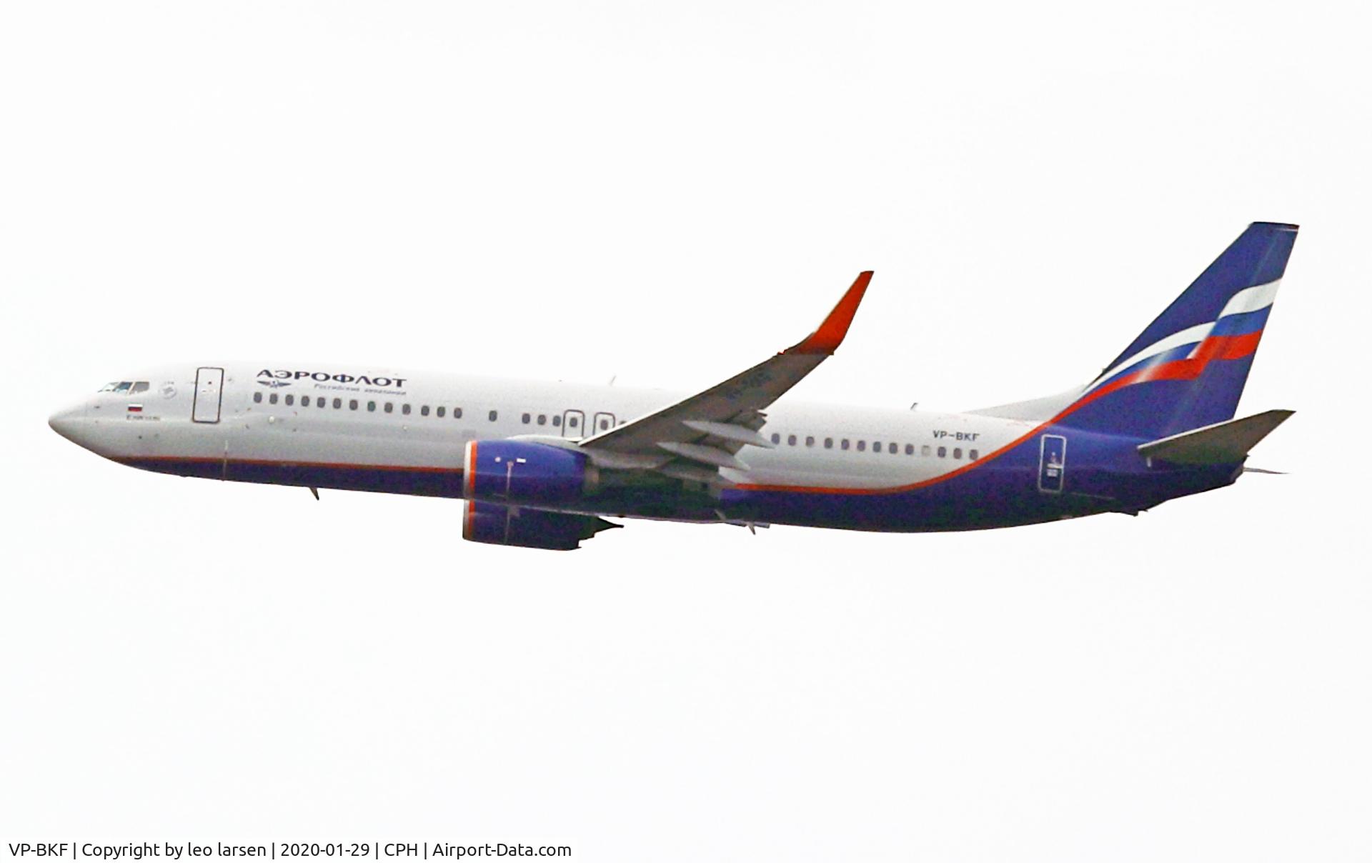 VP-BKF, 2017 Boeing 737-8MC C/N 44440, Copenhagen 29.1.2020