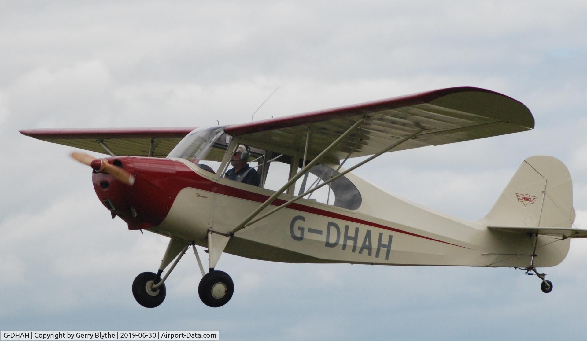 G-DHAH, 1946 Aeronca 7AC Champion C/N 7AC-4185, Taken at Breighton Air Day Summer 2019