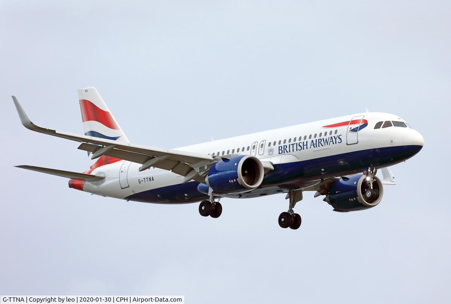 G-TTNA, 2018 Airbus A320-251N C/N 8108, Copenhagen 30.1.2020