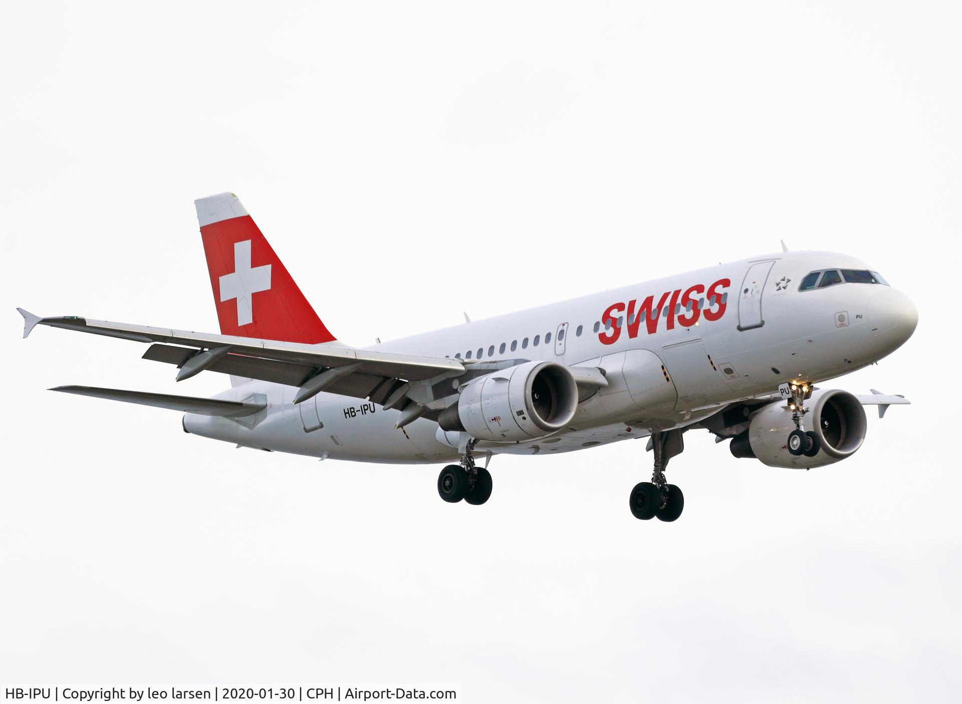 HB-IPU, 1997 Airbus A319-112 C/N 713, Copenhagen 30.1.2020