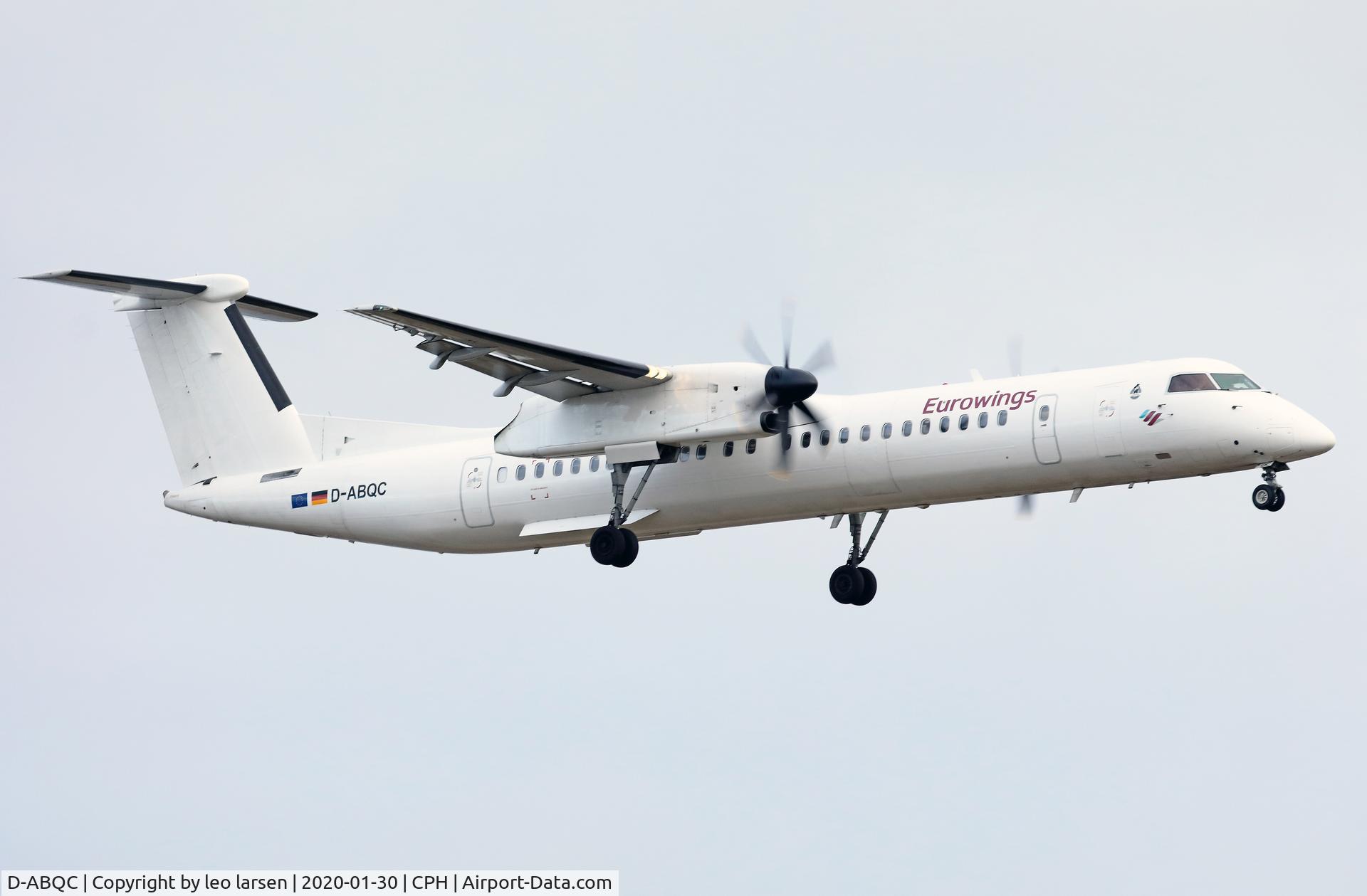 D-ABQC, 2008 De Havilland Canada DHC-8-402Q Dash 8 C/N 4231, Copenhagen 30.1.2020