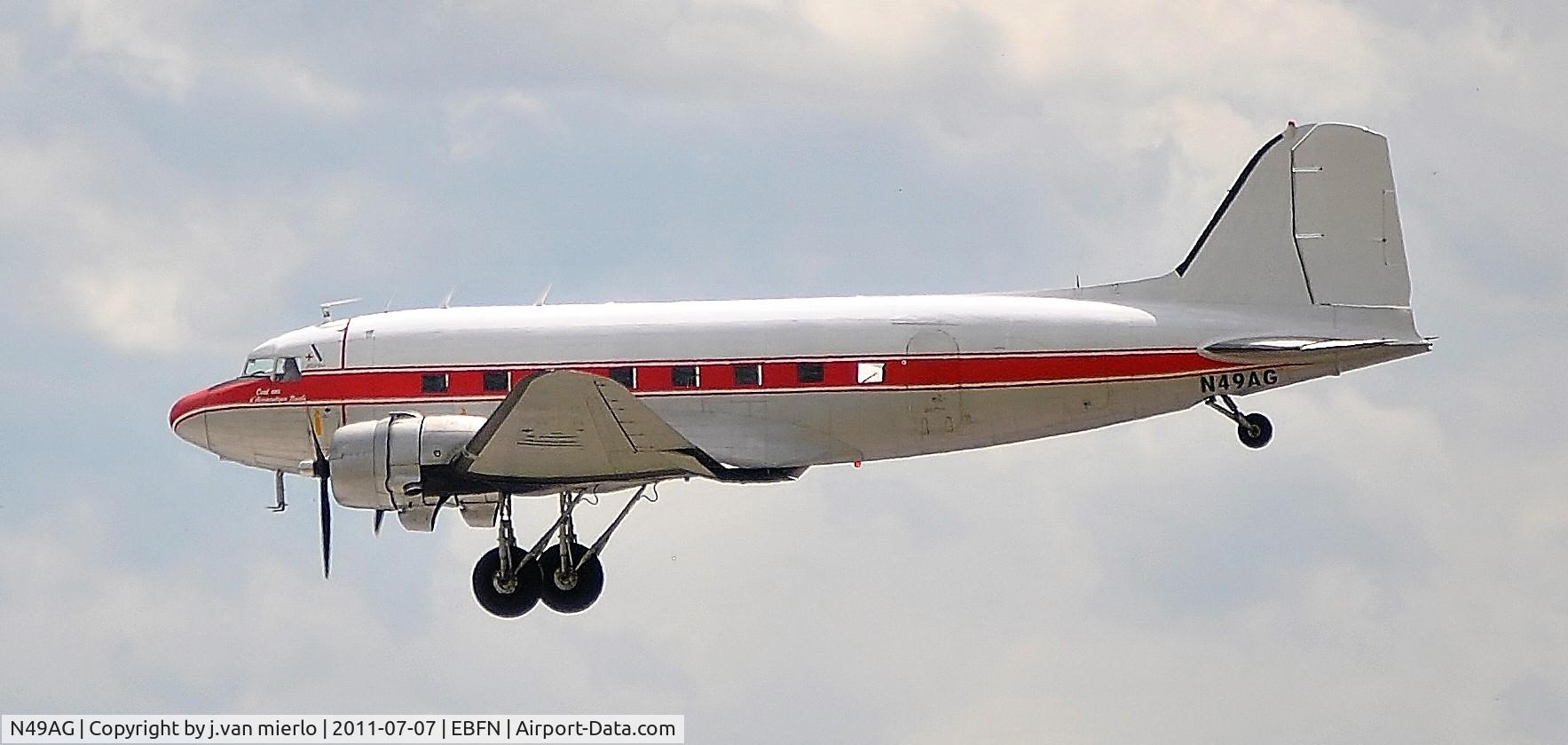 N49AG, 1943 Douglas DC-3A C/N 11737, Belgium