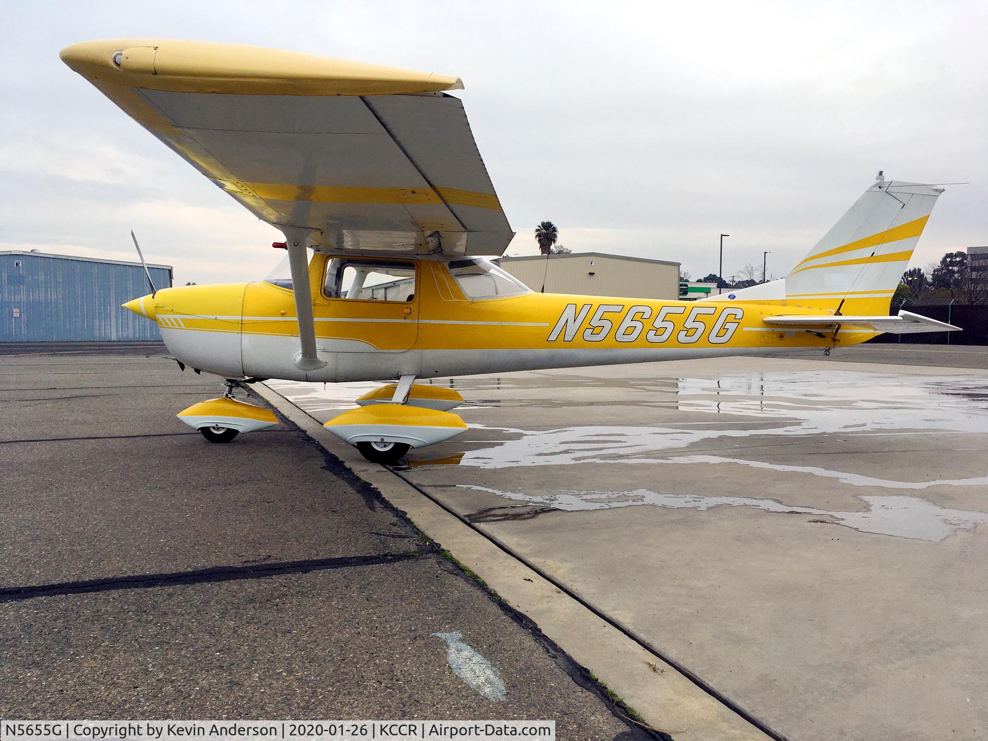 N5655G, 1969 Cessna 150K C/N 15071155, N5655G at CCR wash rack
