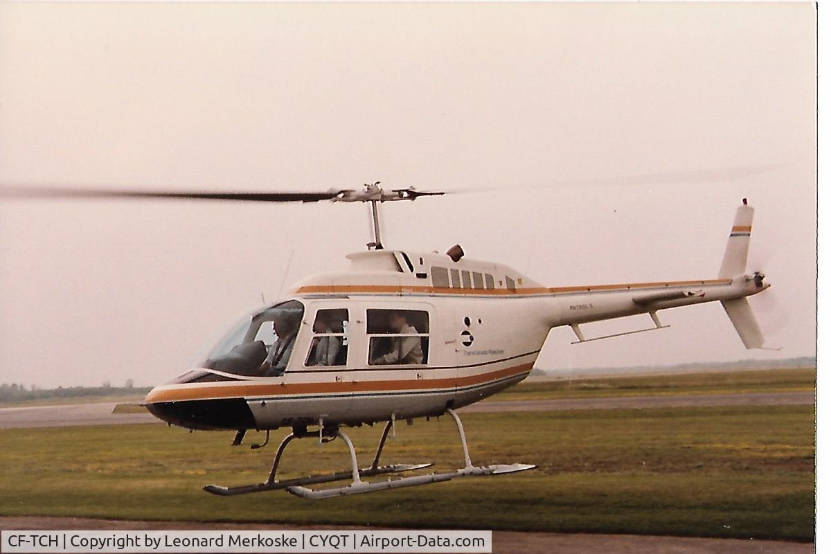 CF-TCH, 1972 Bell 206B C/N 860, Picture from mid 1980's