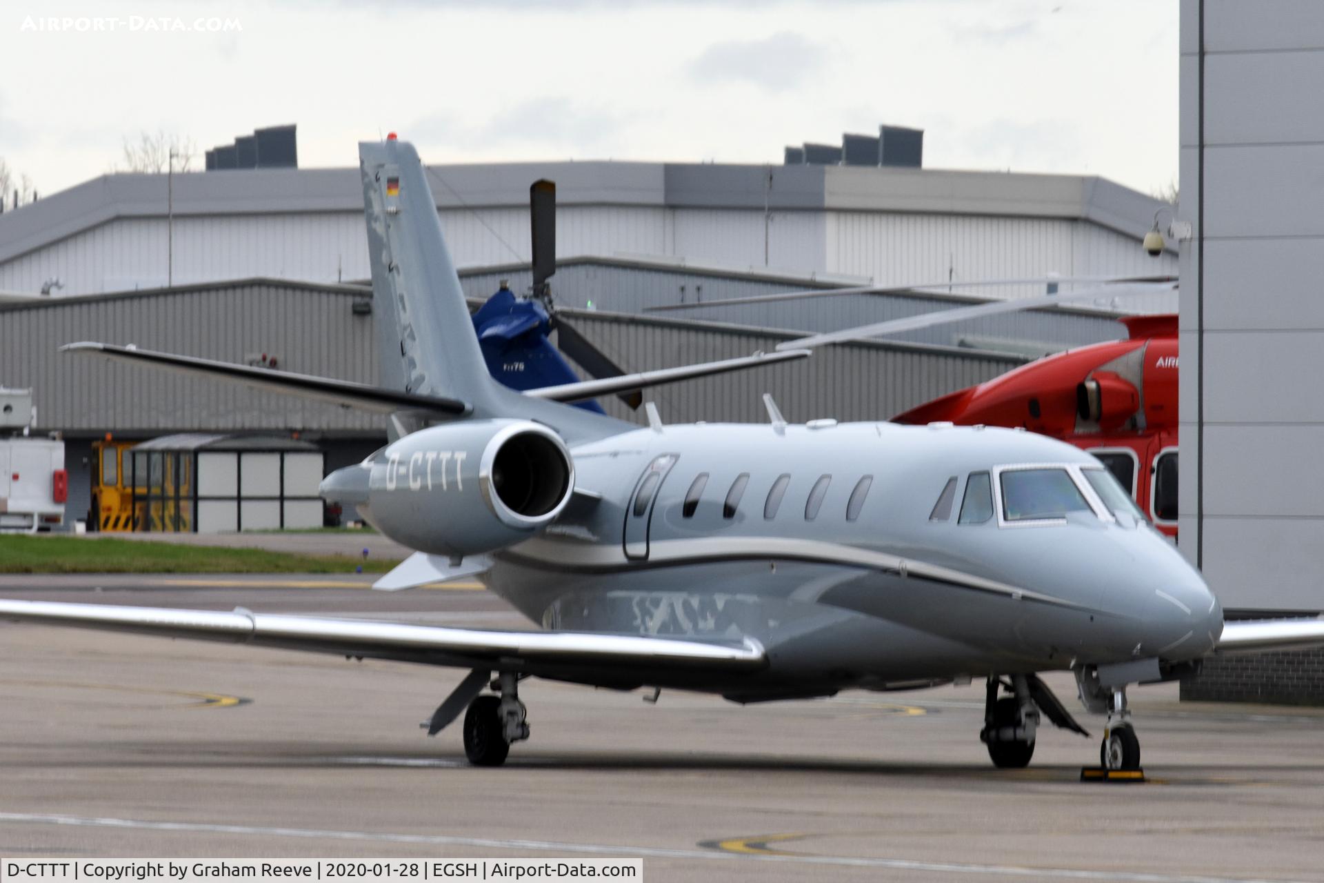 D-CTTT, 2005 Cessna 560XL Citation XLS C/N 560-5573, Parked at Norwich.
