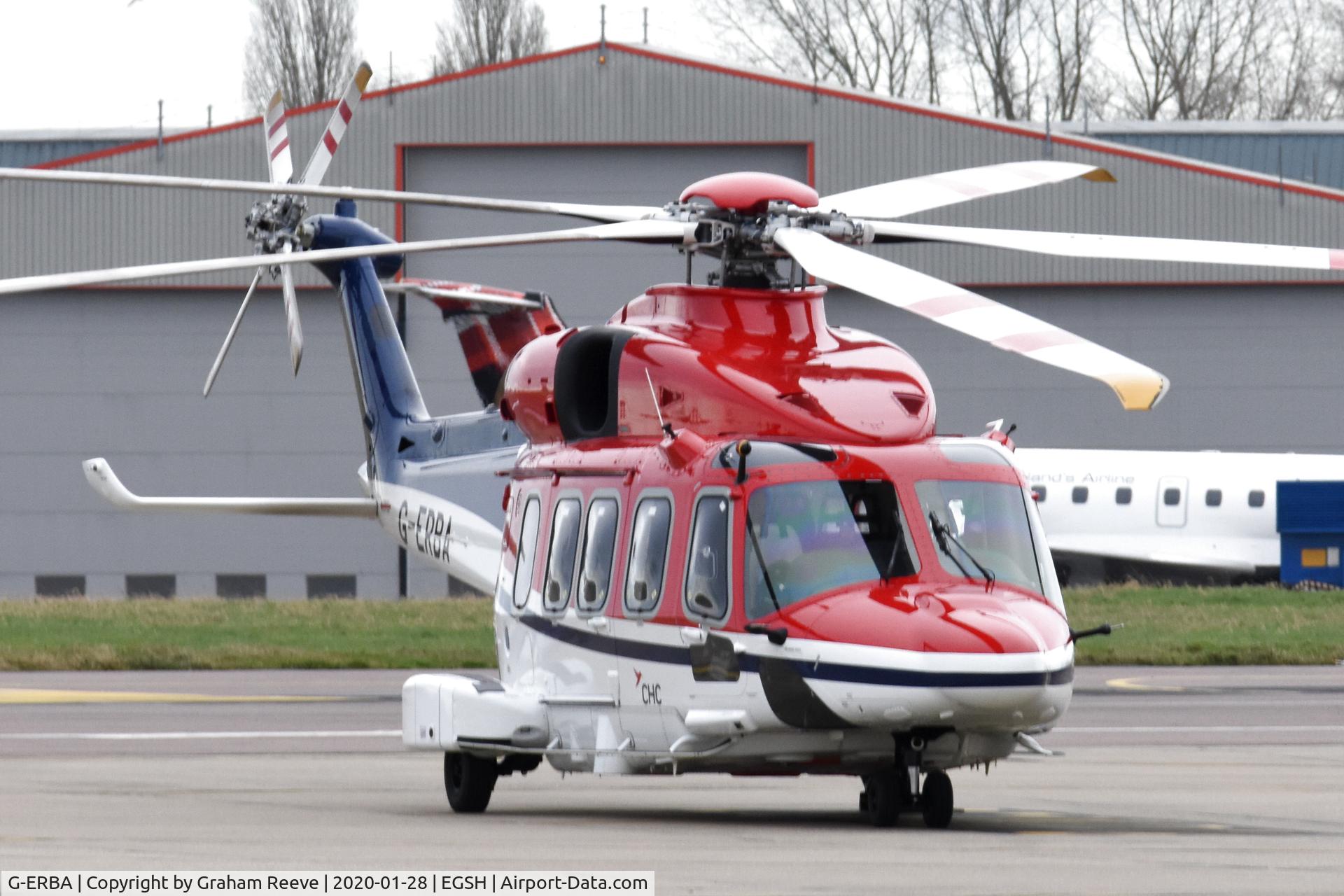 G-ERBA, 2018 AgustaWestland AW-189 C/N 89011, Parked at Norwich.