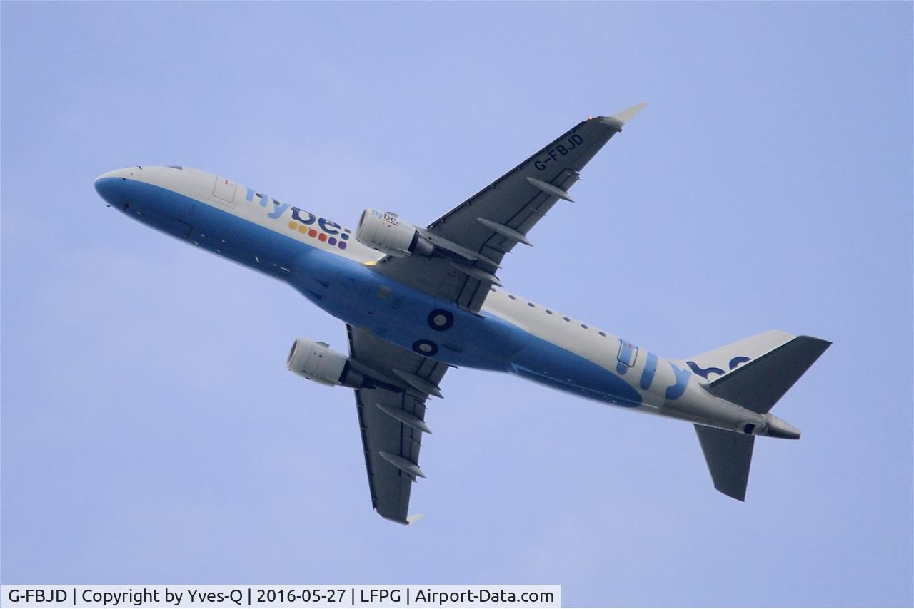 G-FBJD, 2011 Embraer 175STD (ERJ-170-200) C/N 17000329, Embraer 175STD, Take off rwy 27L, Roissy Charles De Gaulle airport (LFPG-CDG)