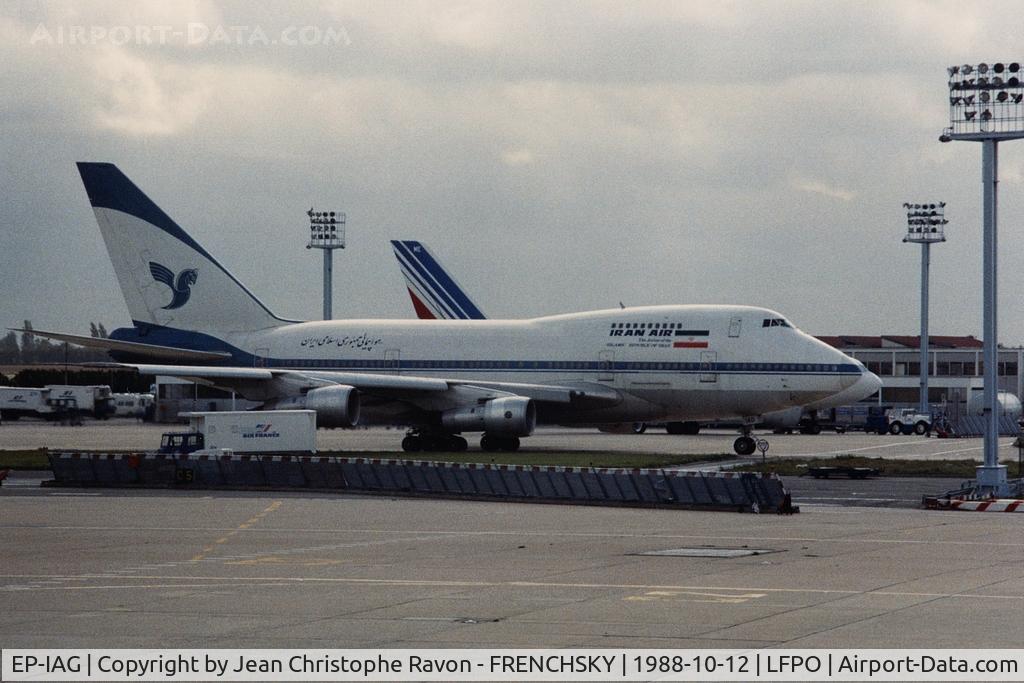 EP-IAG, 1976 Boeing 747-286B C/N 21217, Iran Air (stored 11-2014)