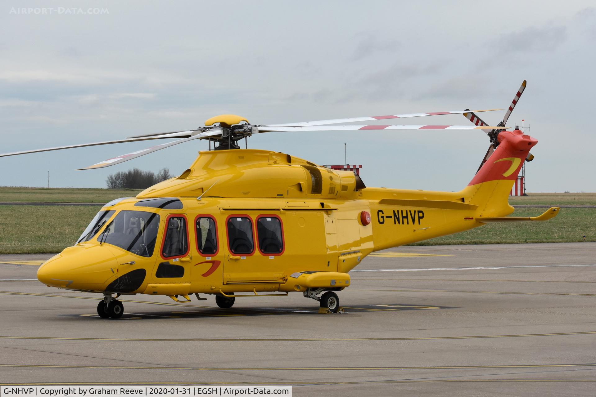 G-NHVP, 2018 AgustaWestland AW-139 C/N 41513, Parked at Norwich.