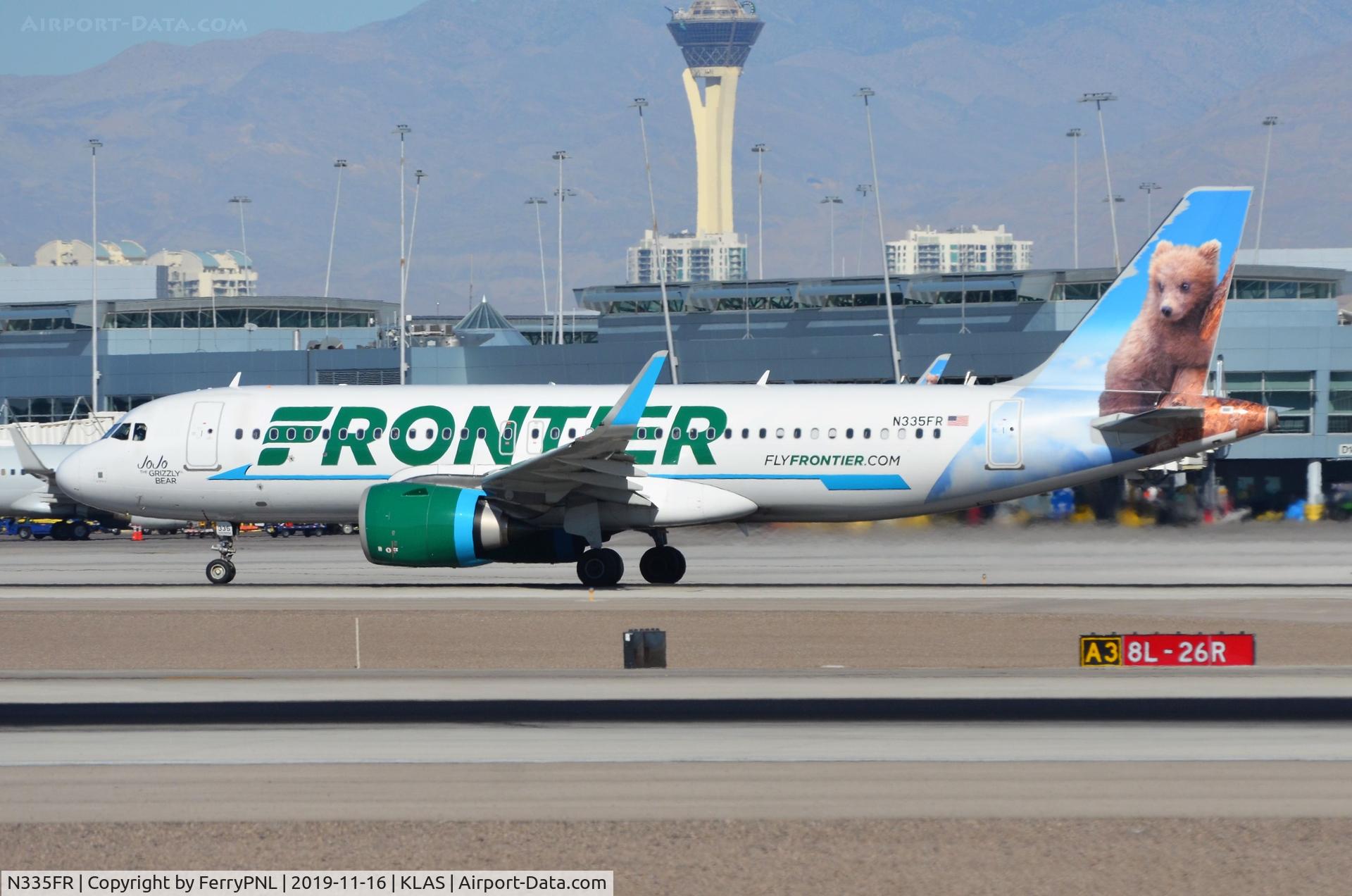 N335FR, 2018 Airbus A320-251N, A320N JoJo taking-off in LAS