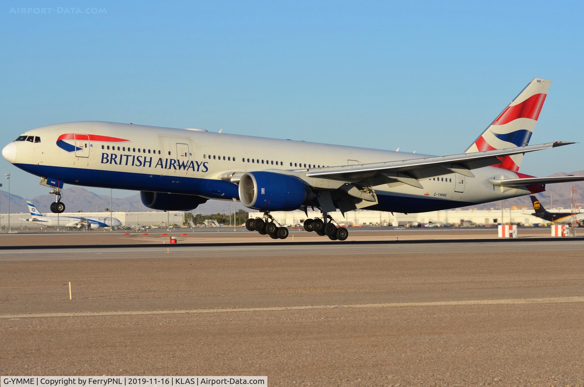 G-YMME, 2000 Boeing 777-236/ER C/N 30306, BA B772 landing