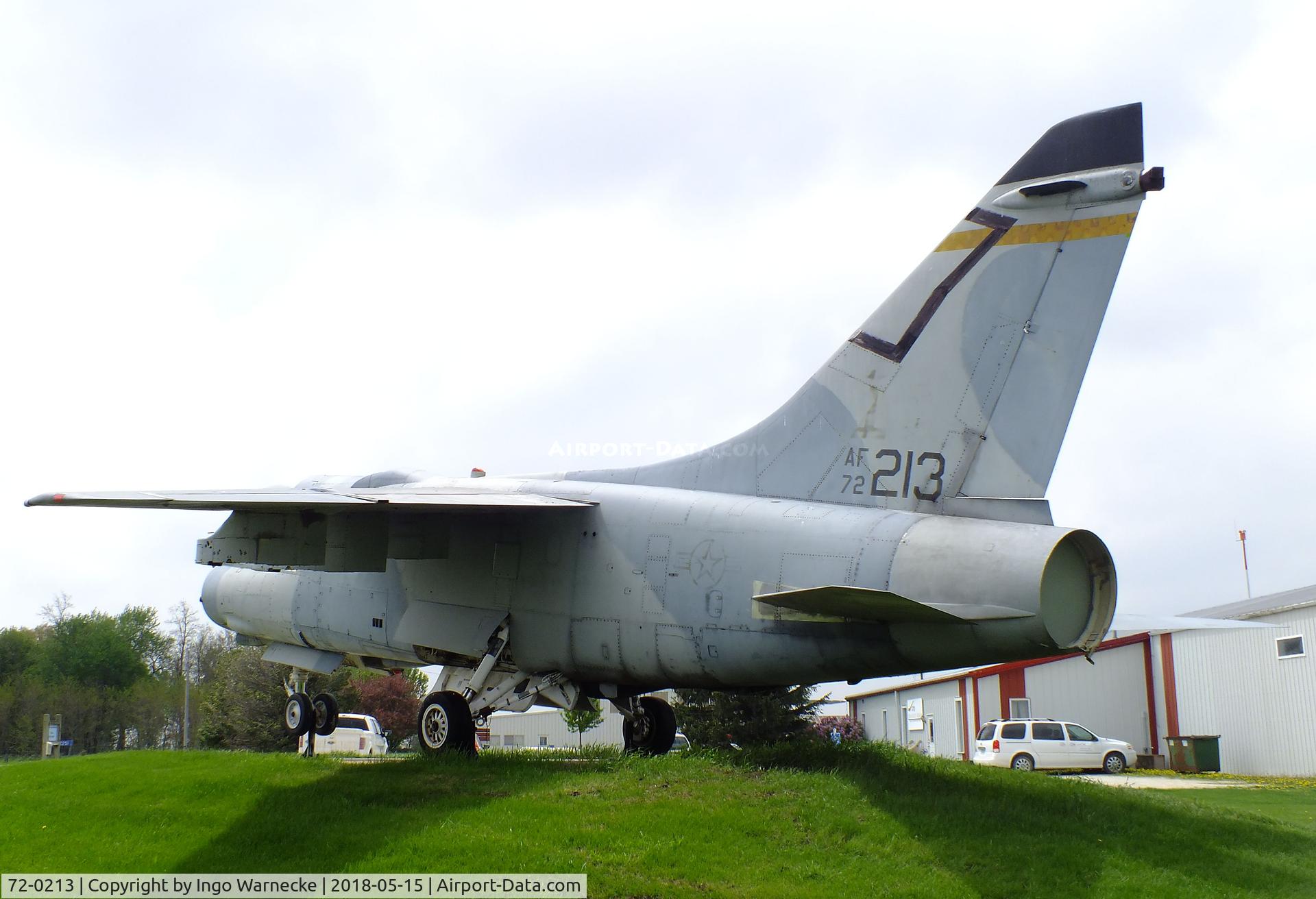 72-0213, 1972 LTV A-7D Corsair II C/N D-335, LTV A-7D Corsair II at the Iowa Aviation Museum, Greenfield IA