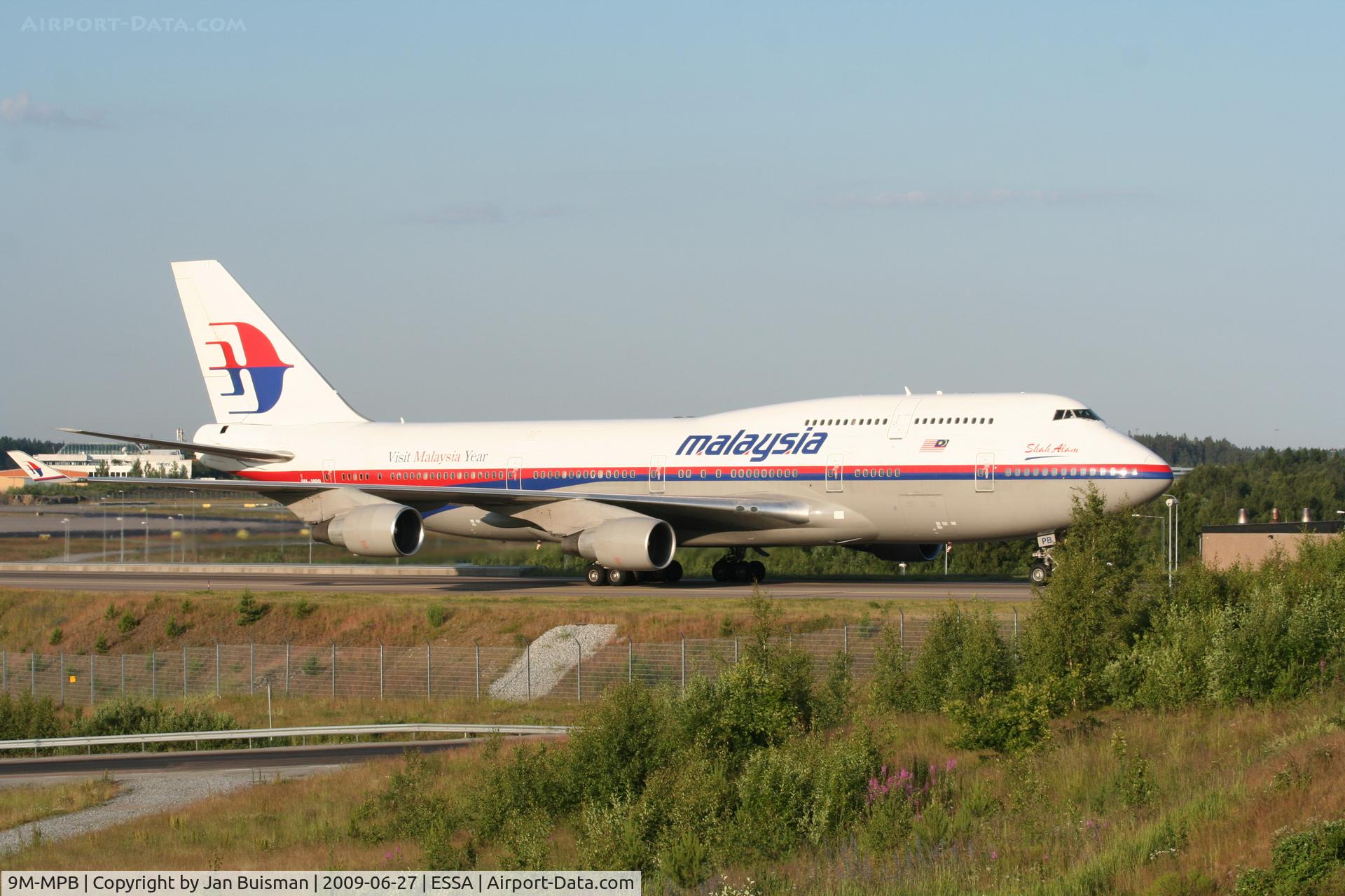9M-MPB, 1993 Boeing 747-4H6 C/N 25699/965, Malaysia Airways