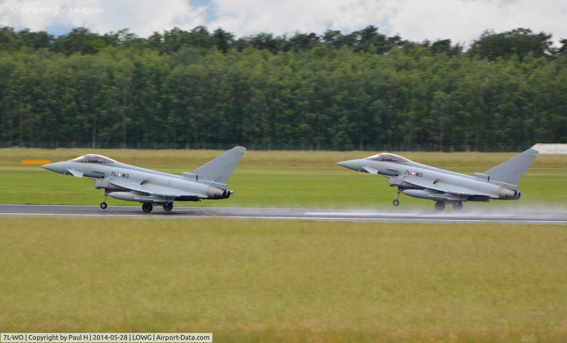 7L-WO, 2005 Eurofighter EF-2000 Typhoon S C/N 078/GS012, Eurofighter 7L-WD and 7L-WO on their way home from a training session at LOWG