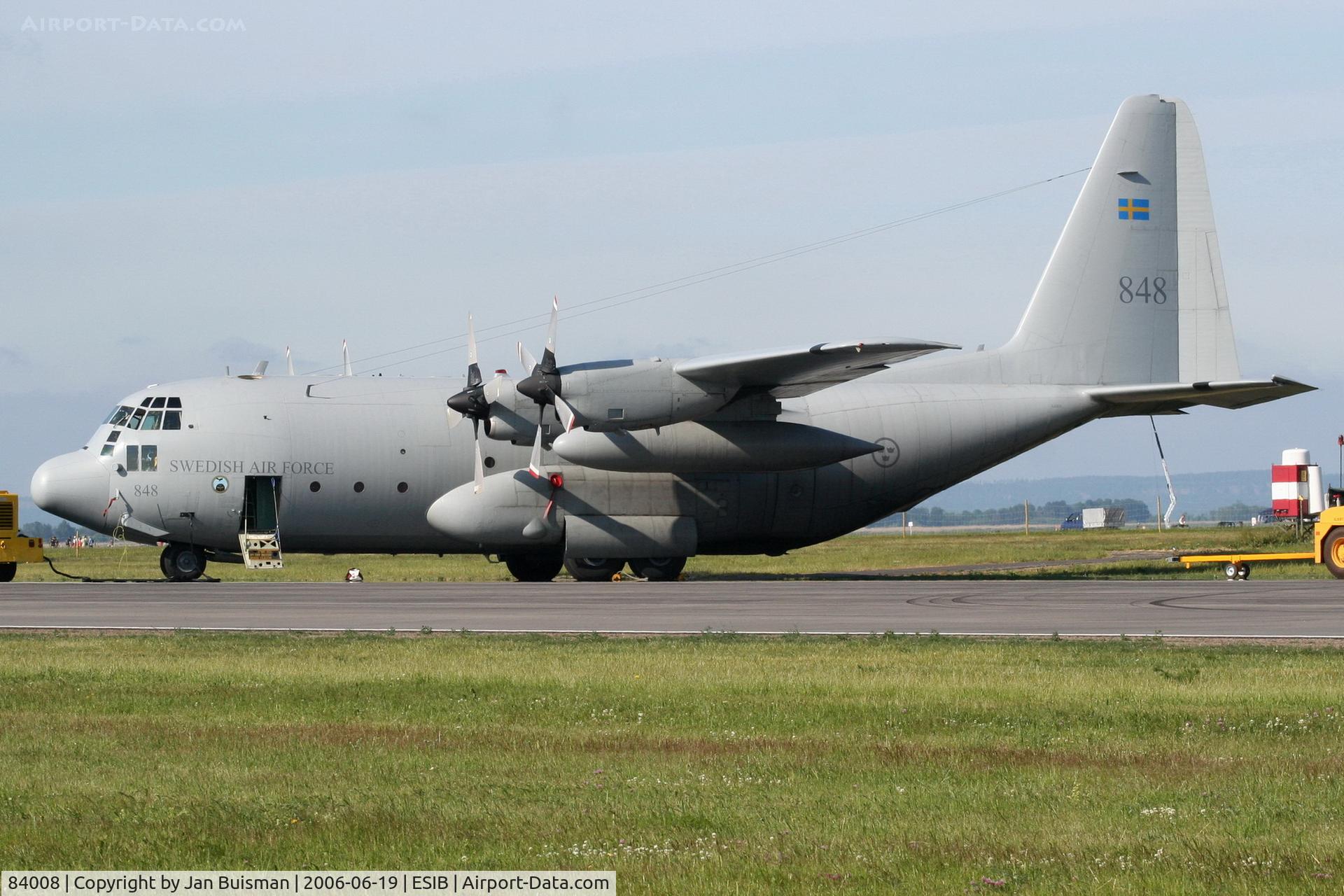 84008, Lockheed C-130H Hercules C/N 382-4890, SWedish Air Force
