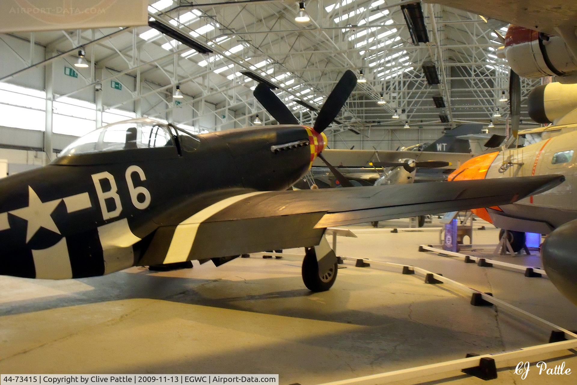 44-73415, 1945 North American P-51D Mustang C/N 122-39874, Preserved at the RAF Museum Cosford at EGWC