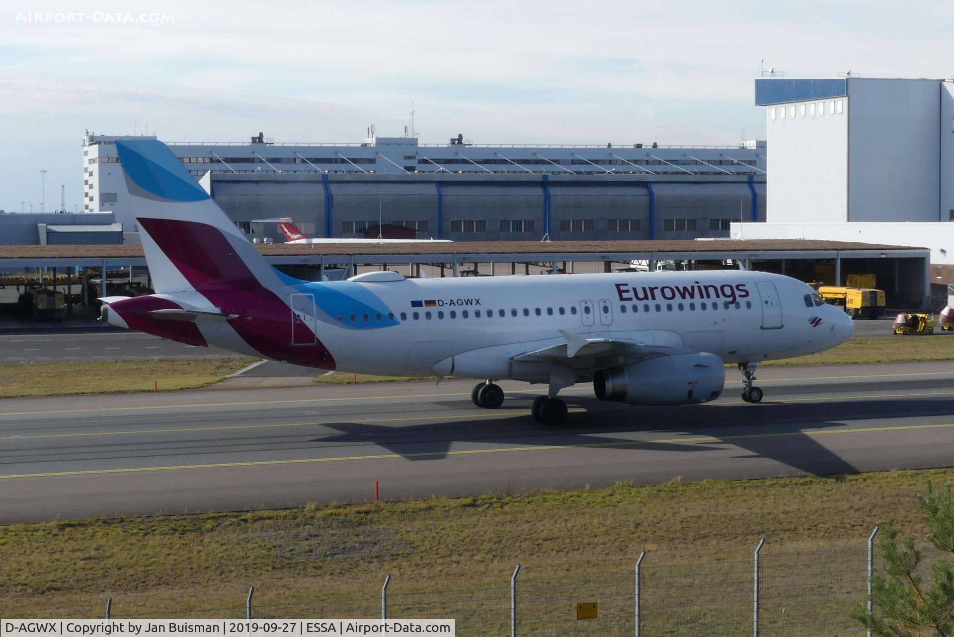D-AGWX, 2013 Airbus A319-132 C/N 5569, Eurowings