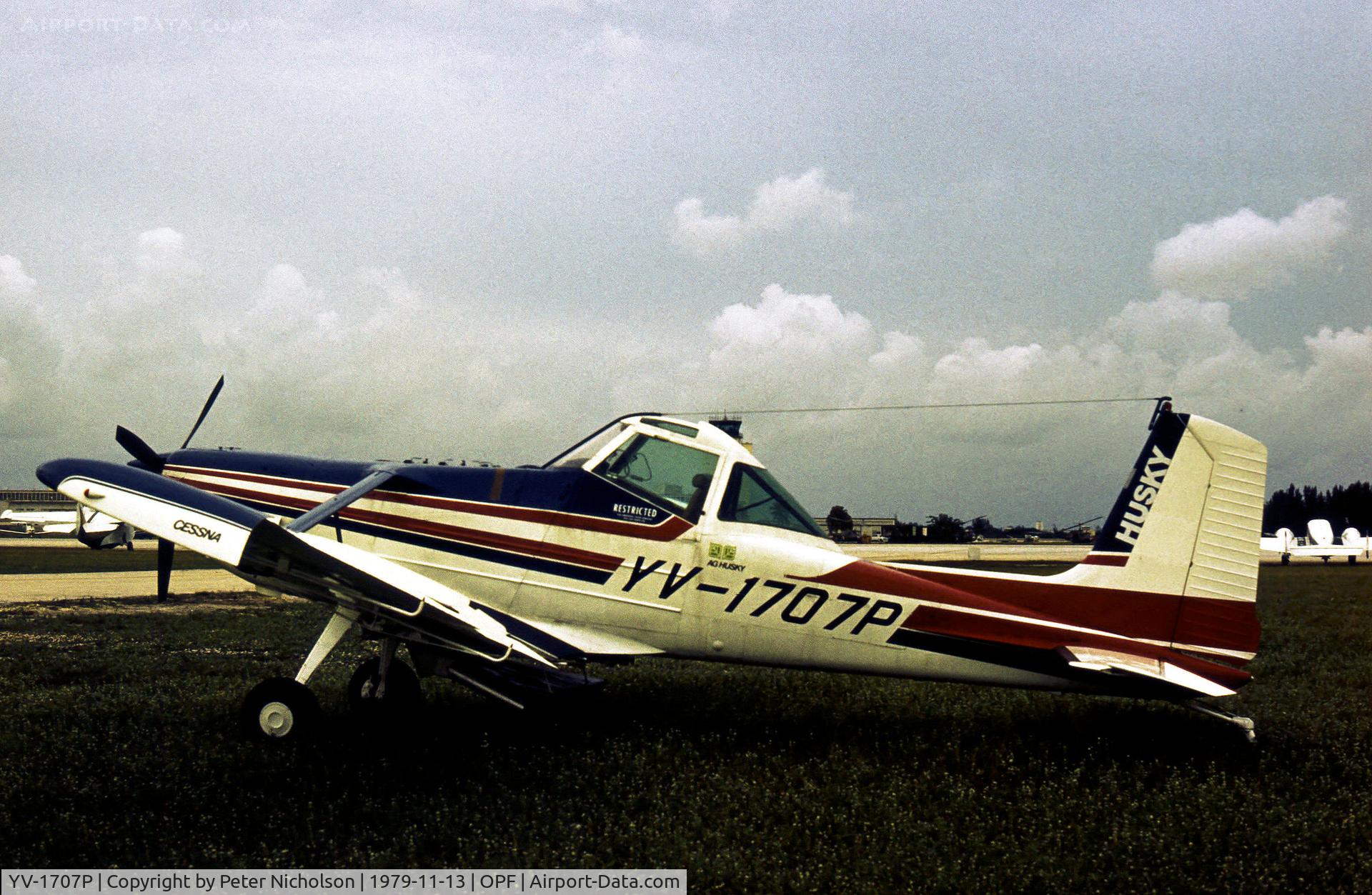 YV-1707P, 1979 Cessna U206G Stationair C/N U20605517, This Cessna Stationair was on the ramp at Opa-Locka in November 1979.