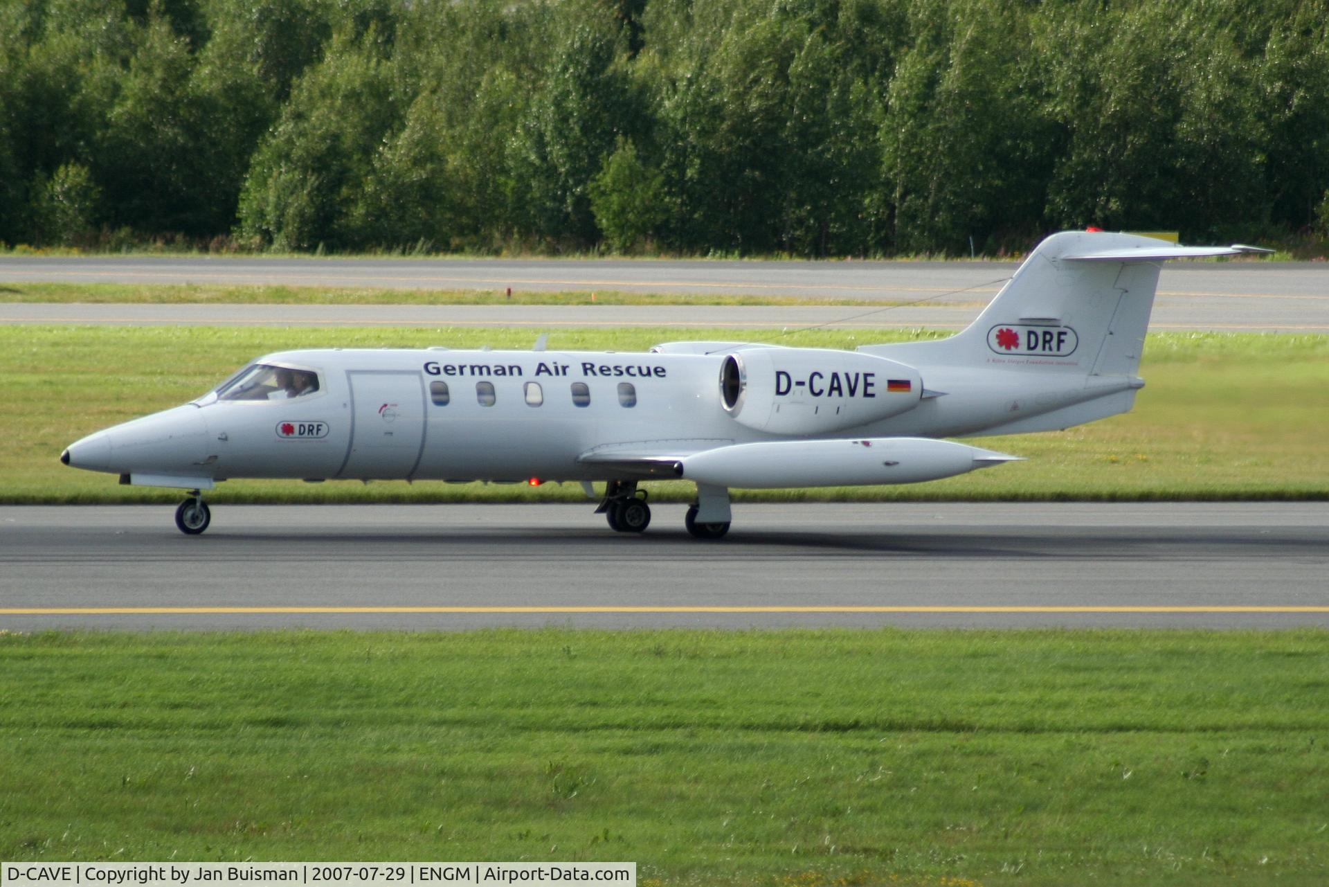 D-CAVE, 1982 Gates Learjet 35A C/N 35A-423, Deutsche Rettungsdienst