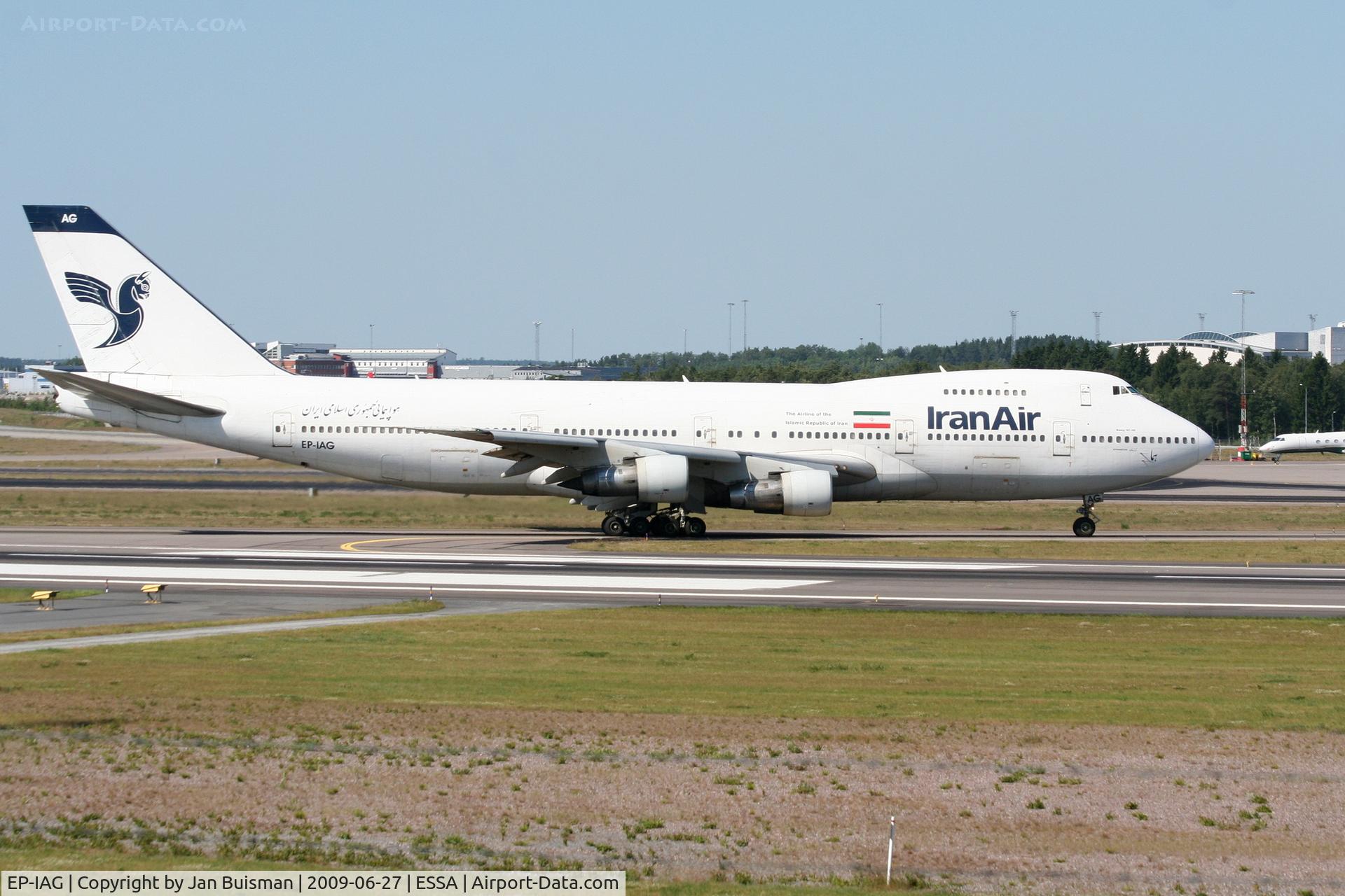 EP-IAG, 1976 Boeing 747-286B C/N 21217, Iran Air