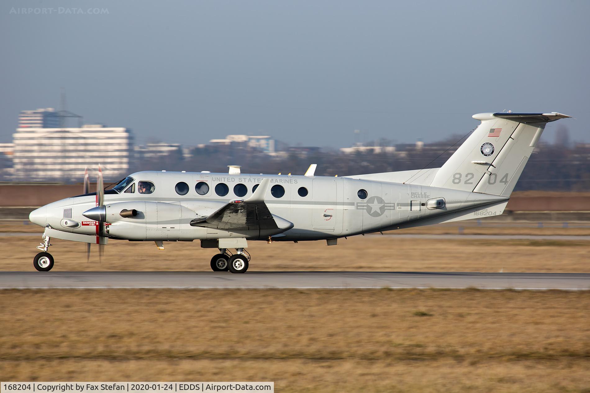168204, Hawker Beechcraft UC-12W Huron C/N FM-27, dep EDDS