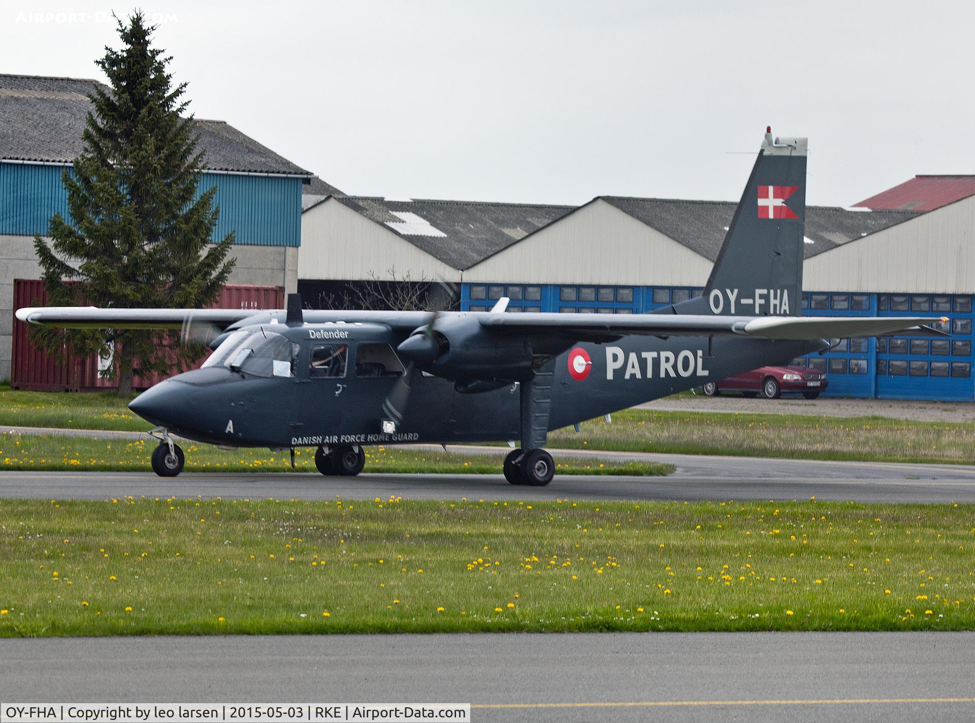 OY-FHA, 1976 Britten-Norman BN-2B-21 Defender C/N 523, Roskilde 4.5.2015
