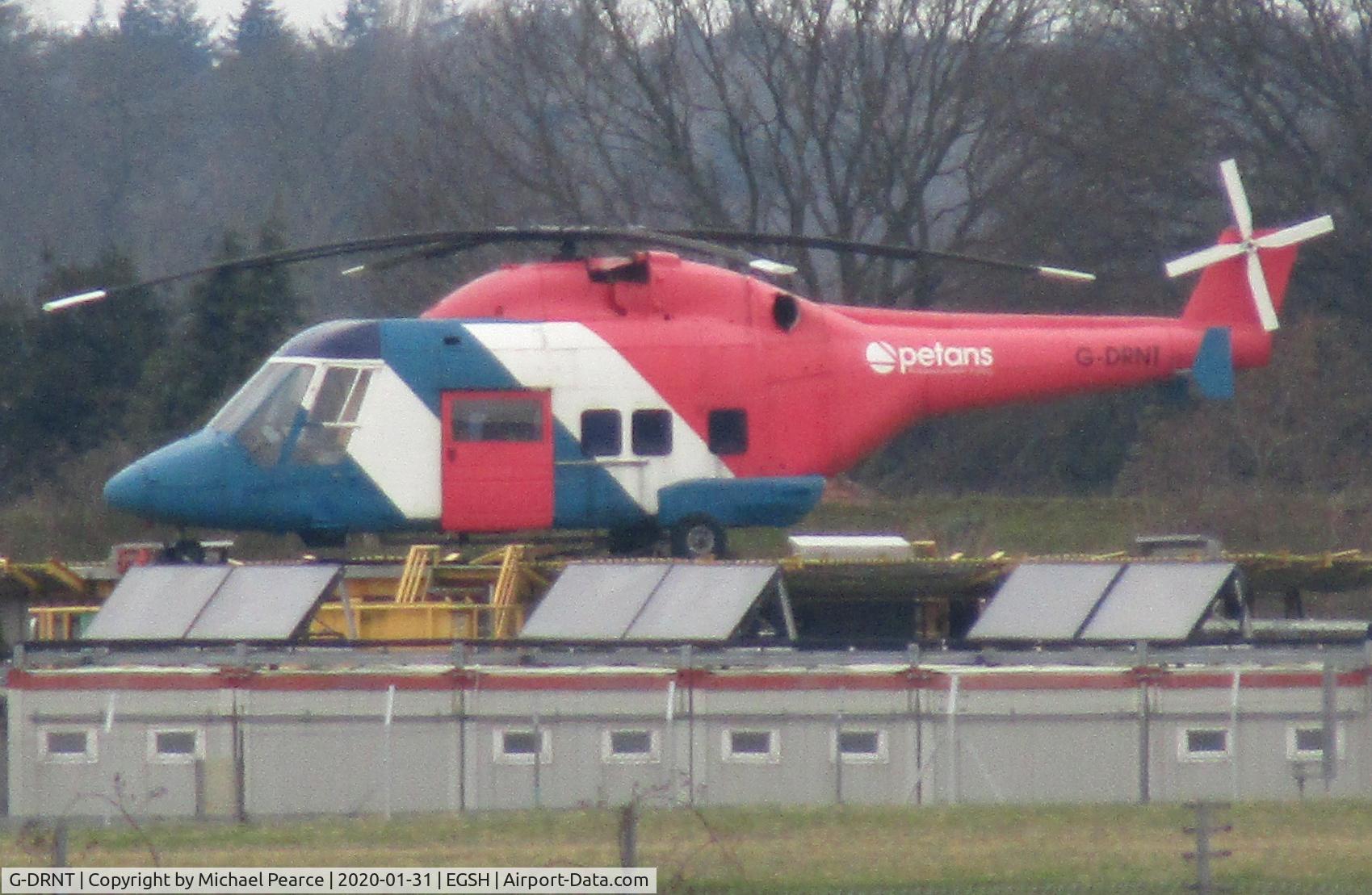 G-DRNT, 1983 Westland WG-30-100 C/N 009, Wearing fake display registration G-DRNT, this airframe is used at Petans Professional Safety Training.