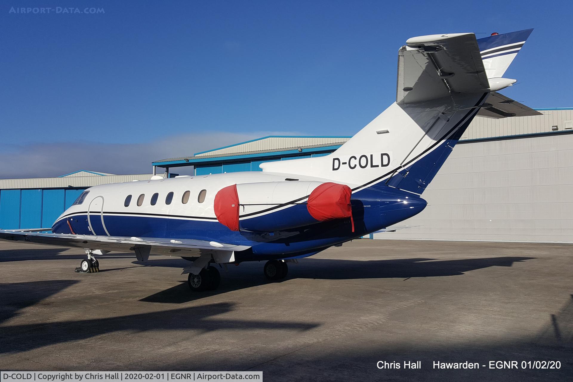 D-COLD, 2002 Raytheon Hawker 800XP C/N 258575, at Hawarden